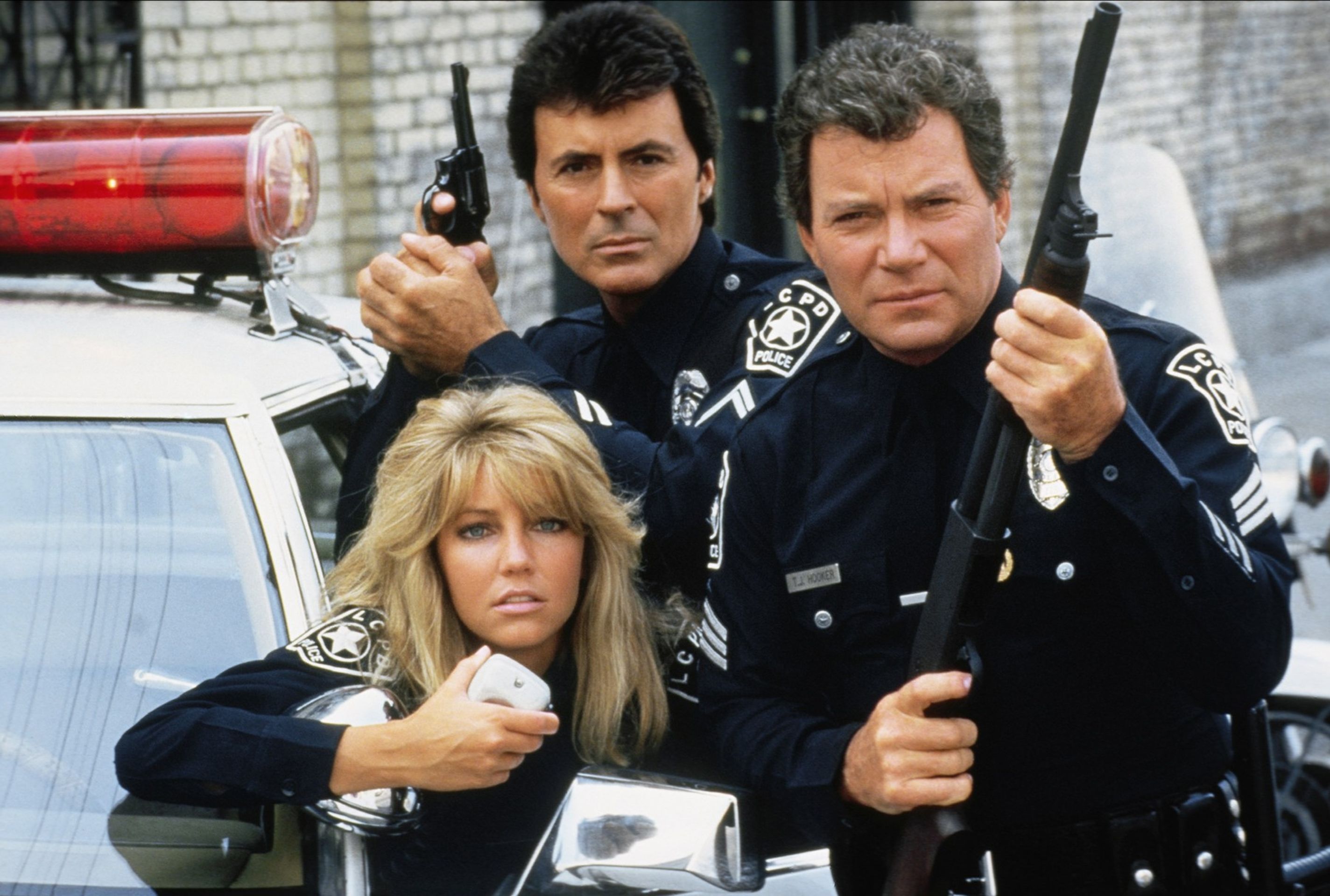Zleva Heather Locklearová, James Darren a William Shatner v seriálu T. J. Hooker, 1982 - James Darren (3/4)