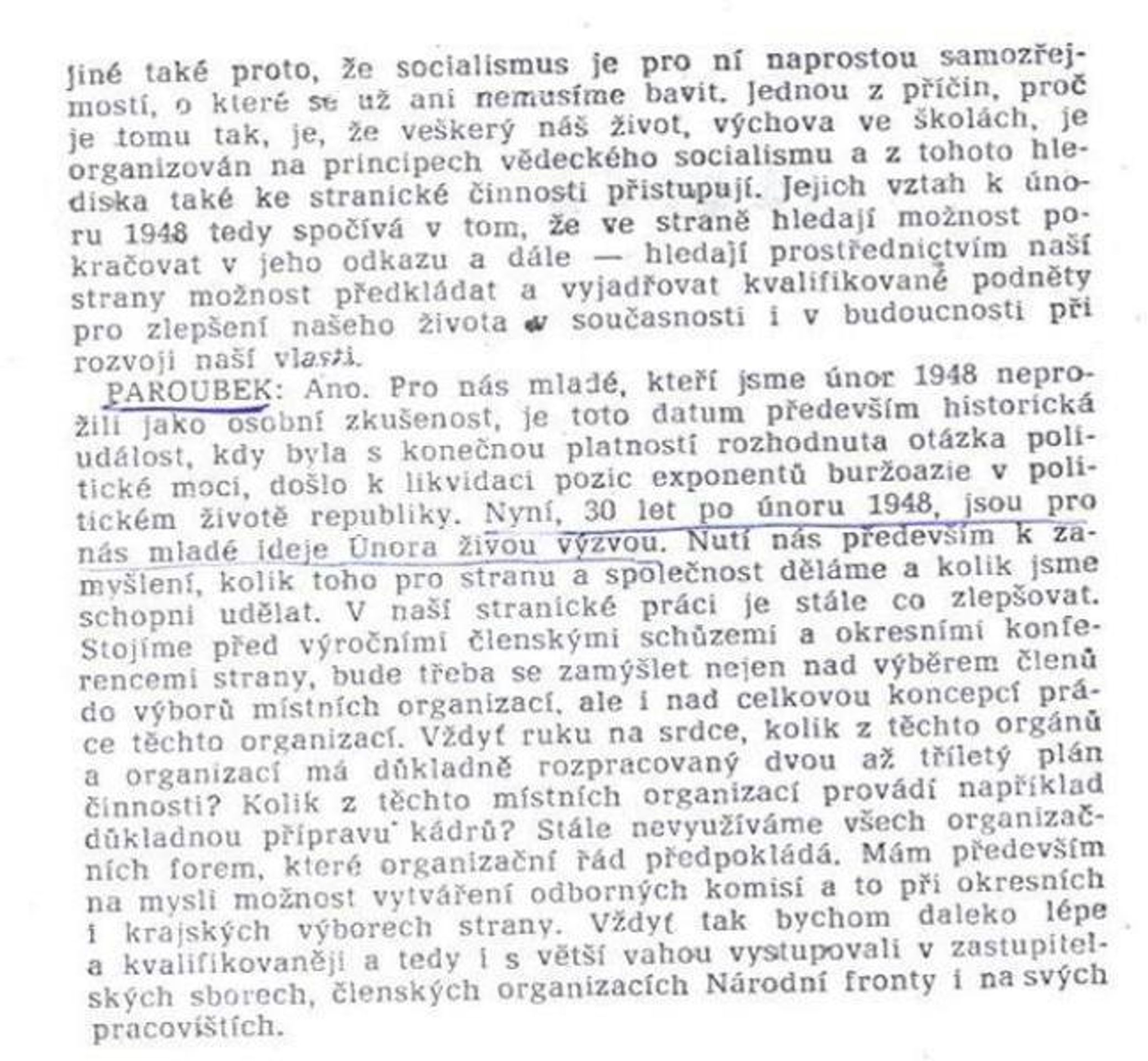 Jiří Paroubek a jeho obhajoba Vítězného února 48 - 1 - GALERIE: Jiří Paroubek (2/17)