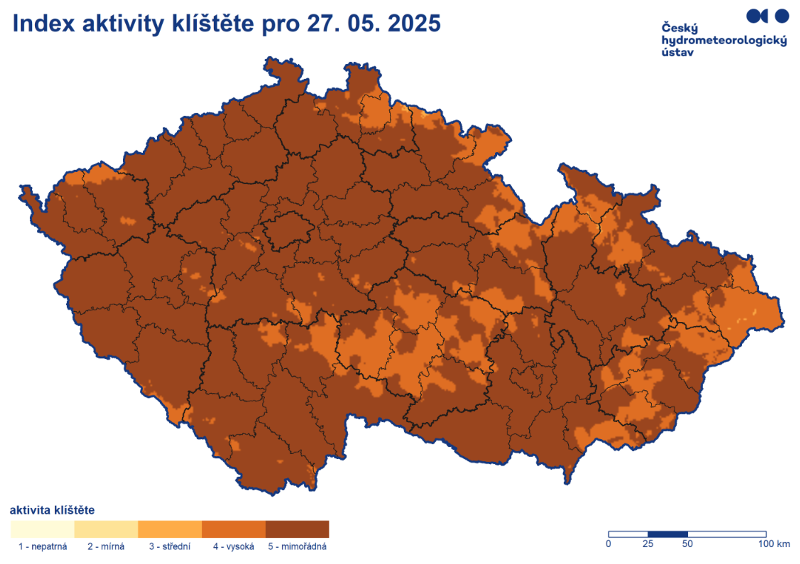 Aktivita klíšťat 27. 5. 2025 - Aktivita klíšťat 27.-29. 5. 2025 (1/3)