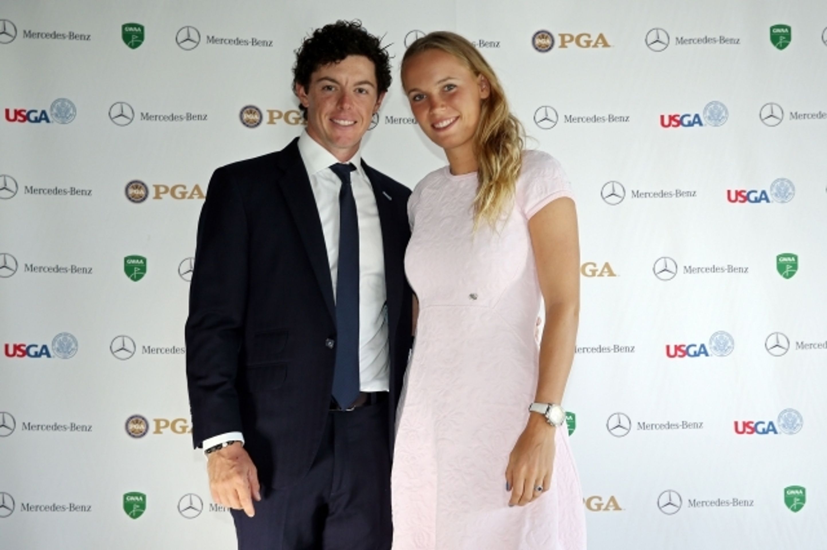 Caroline Wozniacká a Rory McIlroy - 1 - GALERIE: Caroline Wozniacká a Rory McIlroy na Masters (12/12)