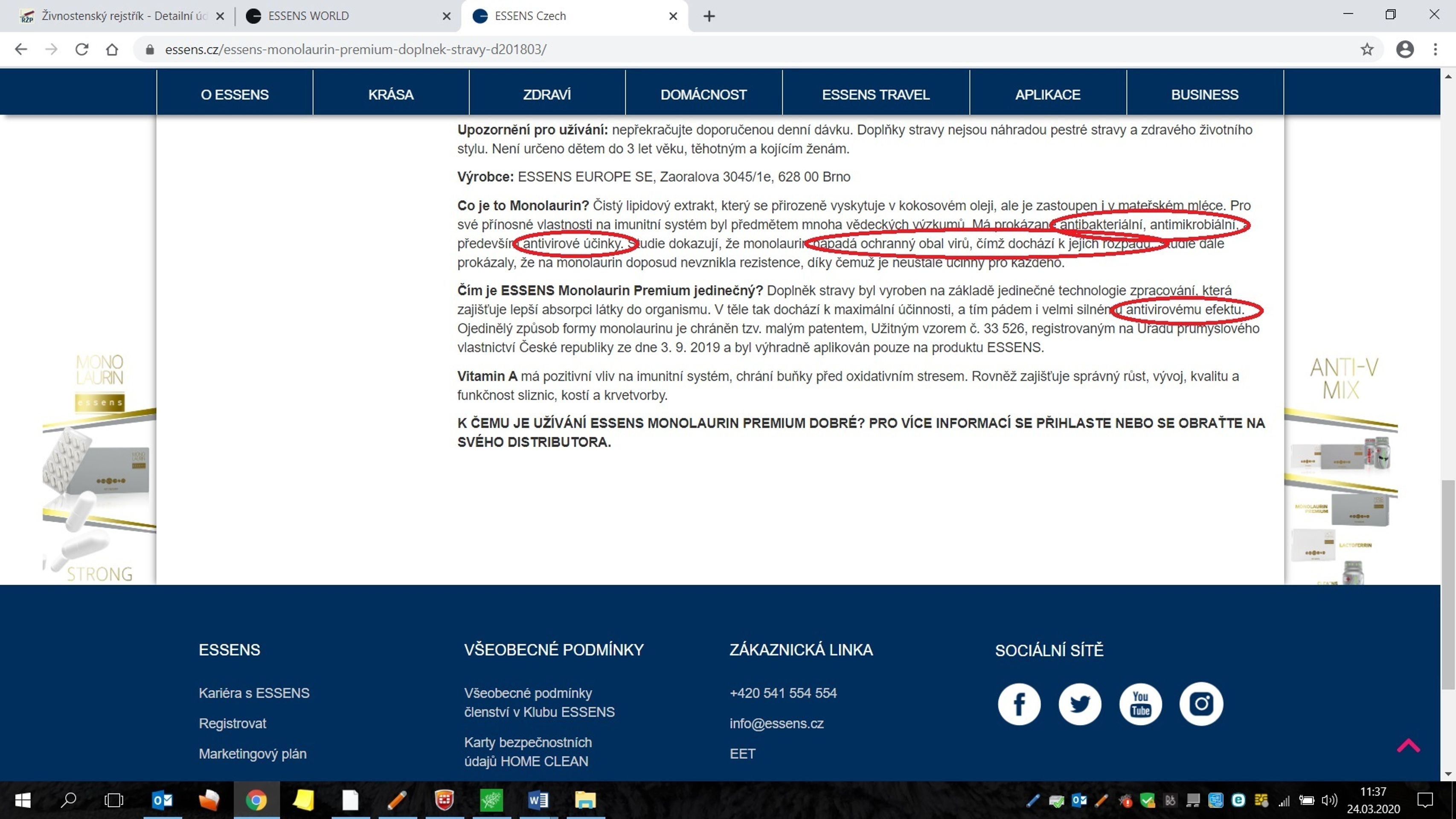 SZPI varuje před doplňky stravy - 5 - GALERIE SZPI varuje před doplňky stravy s údajnými účinky na Covid-19 (2/6)