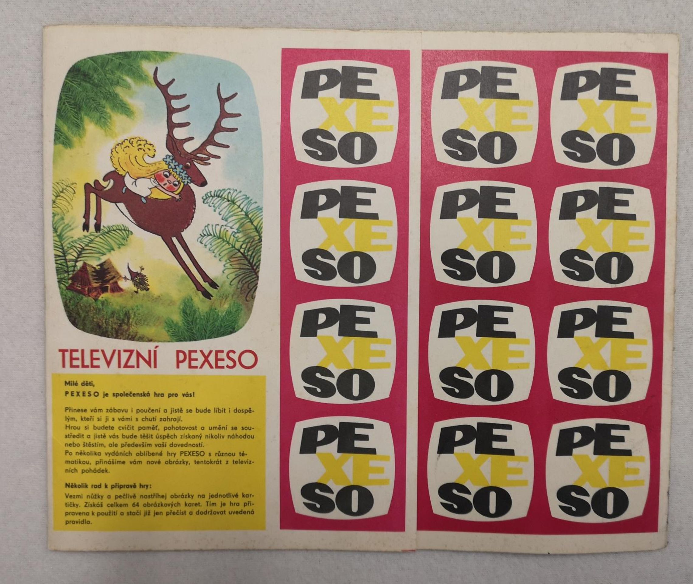 Televizní pexeso, nerozstříhané, 13 300 Kč - Předměty vydražené na Aukru (20/38)
