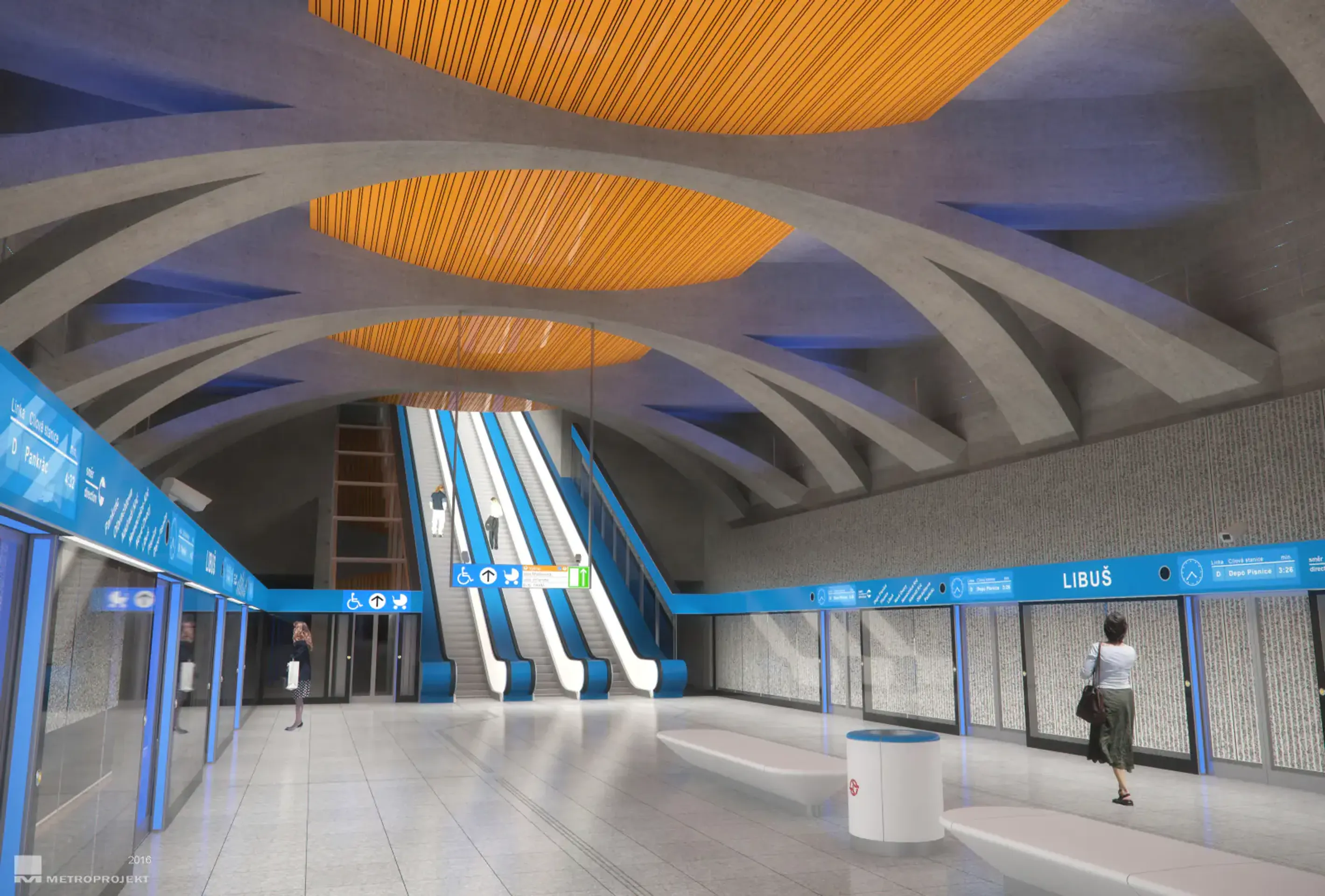 Stanice metra D – Libuš - Stanice metra D (3/8)