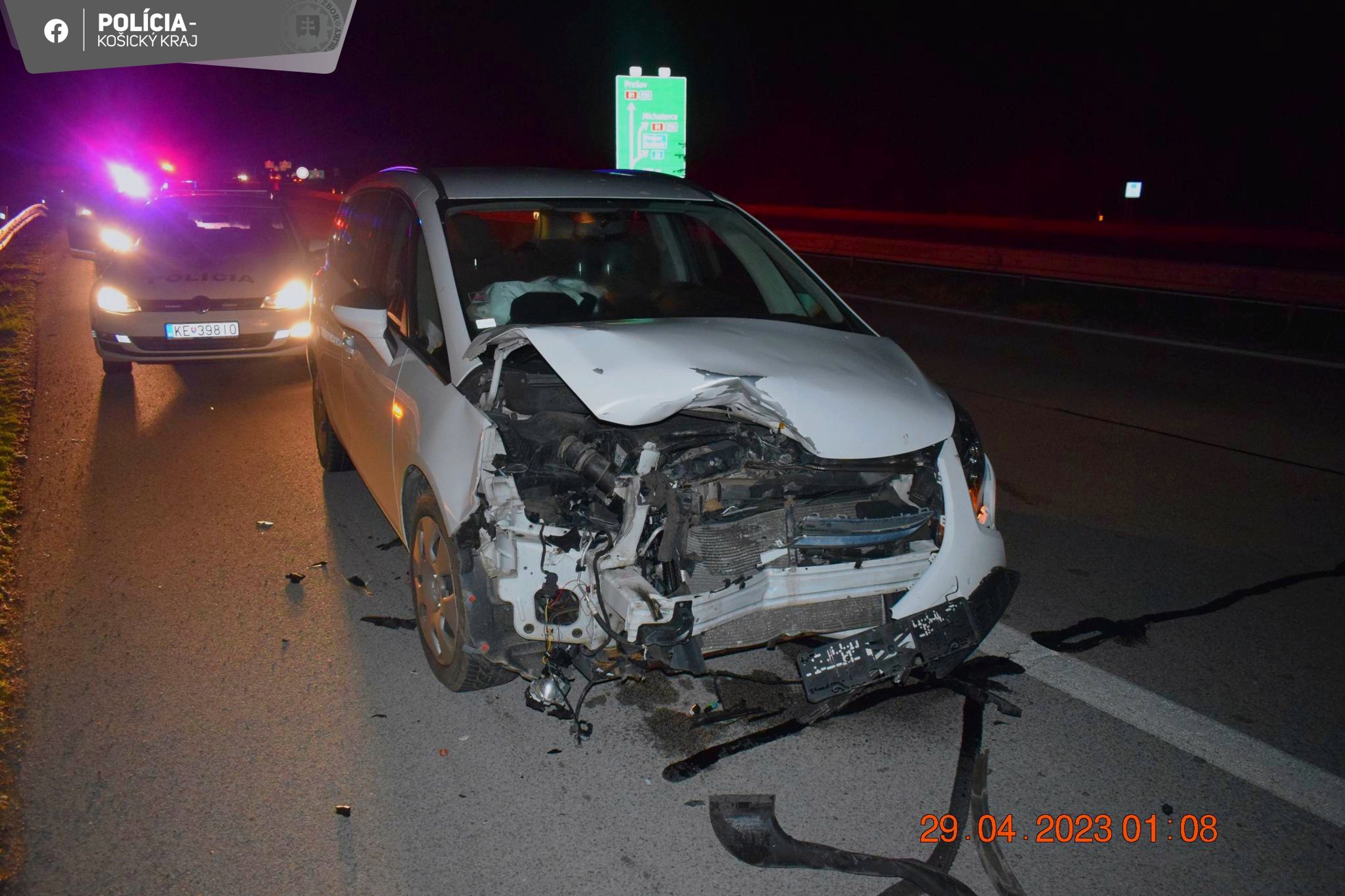 Auto, které srazilo u Košic medvěda - Srážka auta s medvědem u Košic (2/3)