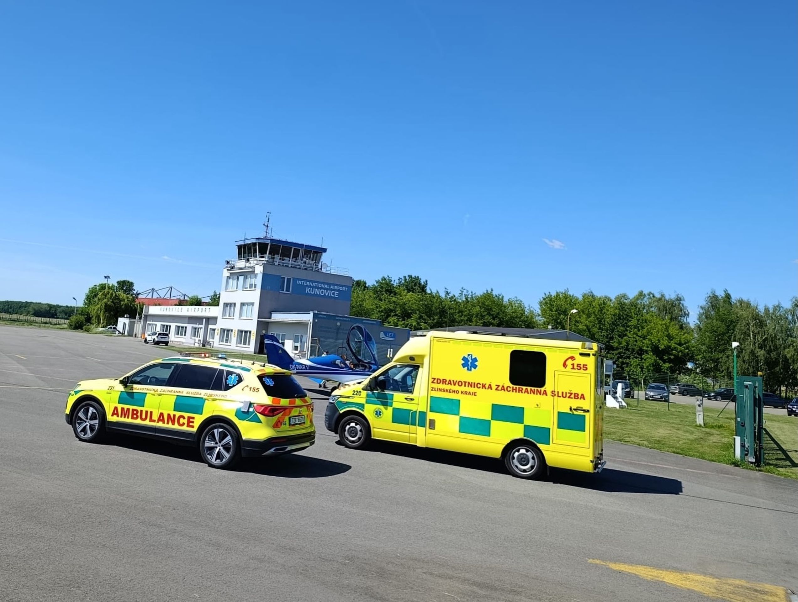Zásah na ranveji letiště v Kunovicích - Zásah na ranveji letiště v Kunovicích (1/3)