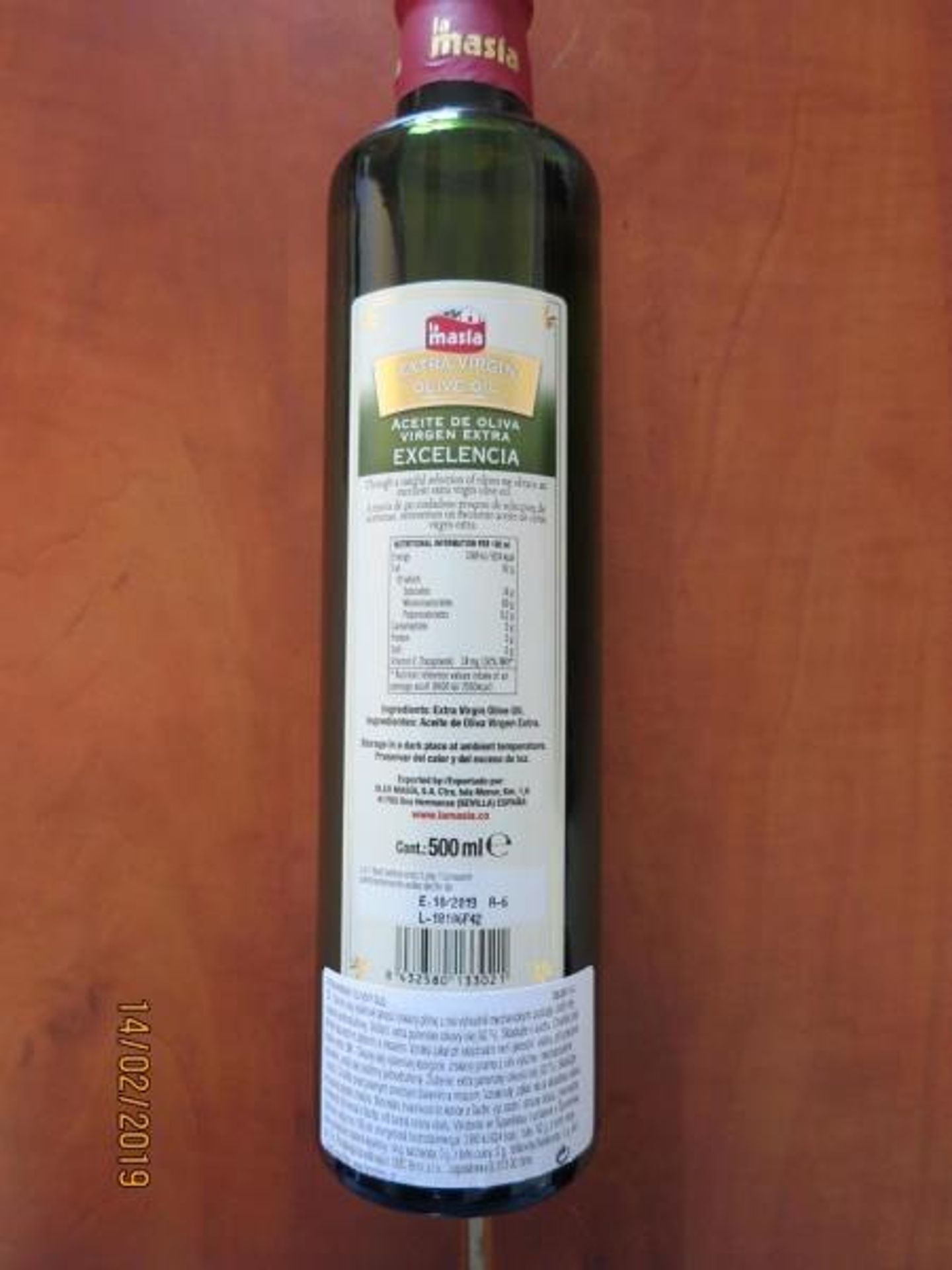 Kontroly olivových olejů - la masía Extra panenský olivový olej 500ml - GALERIE: Kontroly olivových olejů (14/18)