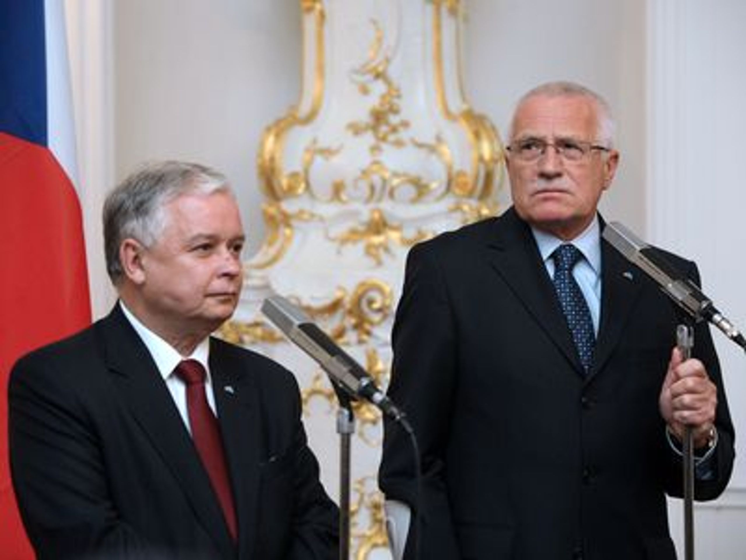 Lech Kaczyński s prezidentem Klausem - GALERIE: Lech Kaczyński (6/8)