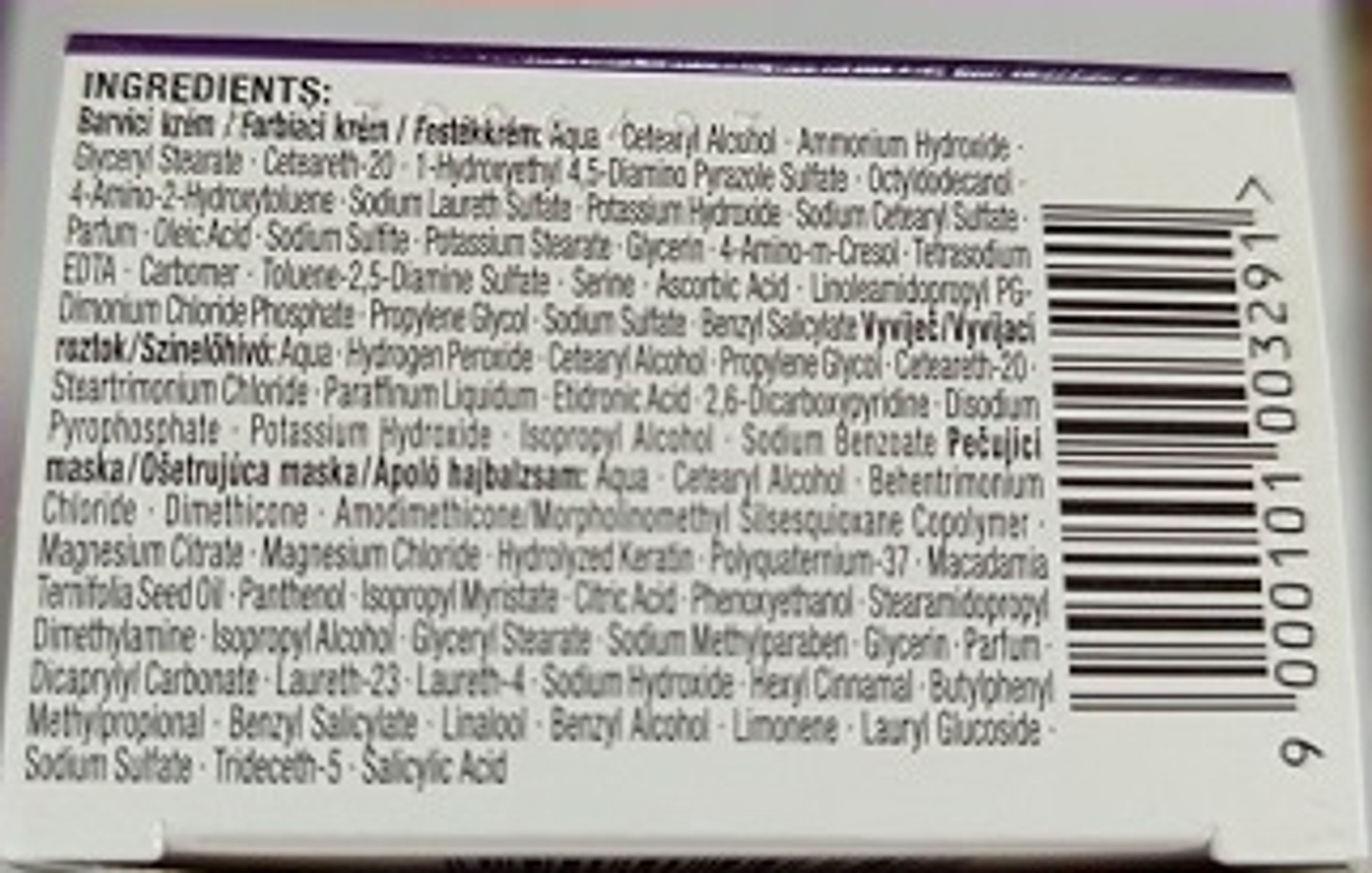 Schwarzkopf, Palette, INTENSIVE COLOR CREME - Nebezpečná kosmetika (17/18)