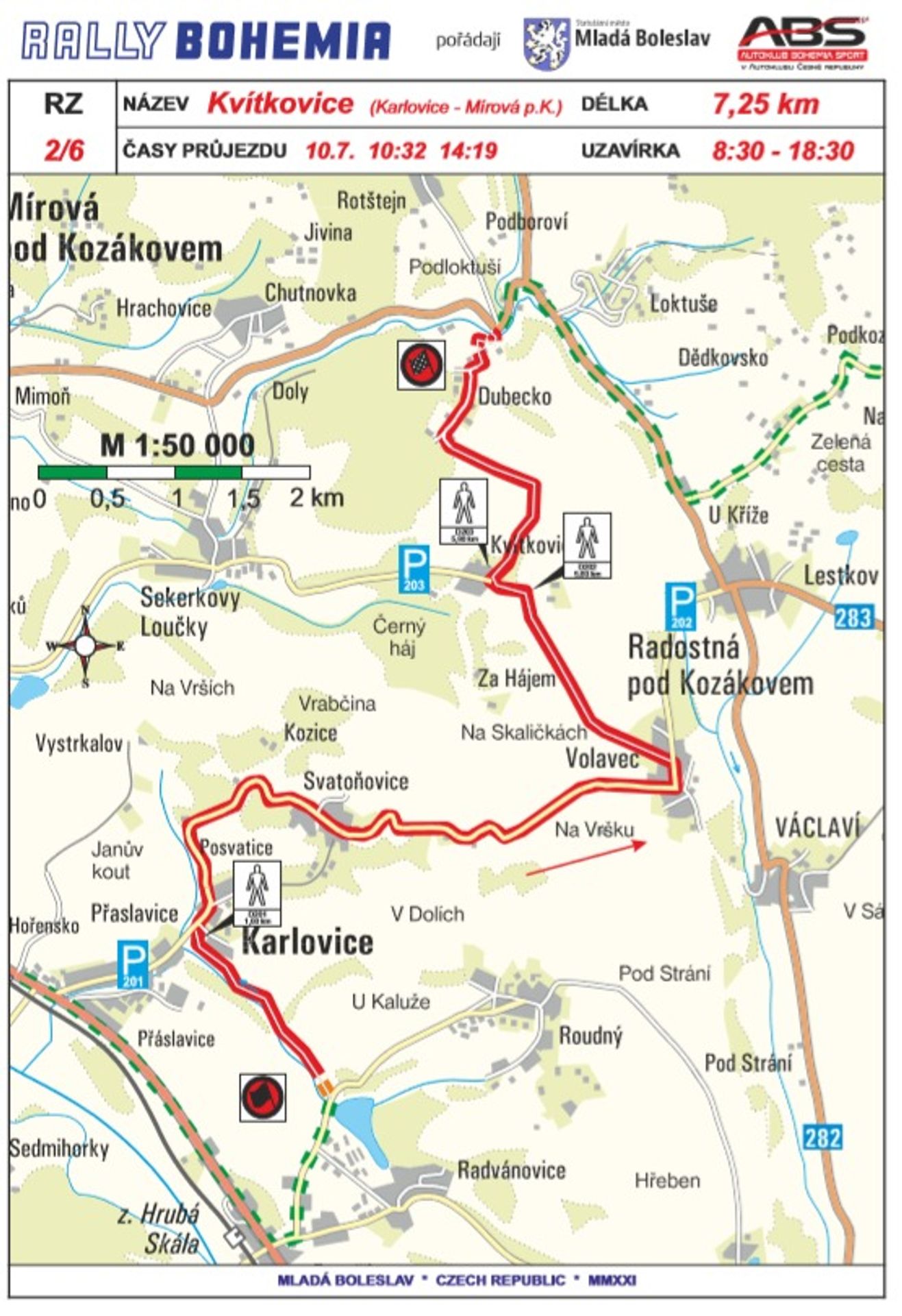 Objížďky kvůli Rally Bohemia - 2 - GALERIE: Objížďky kvůli Rally Bohemia (2/3)