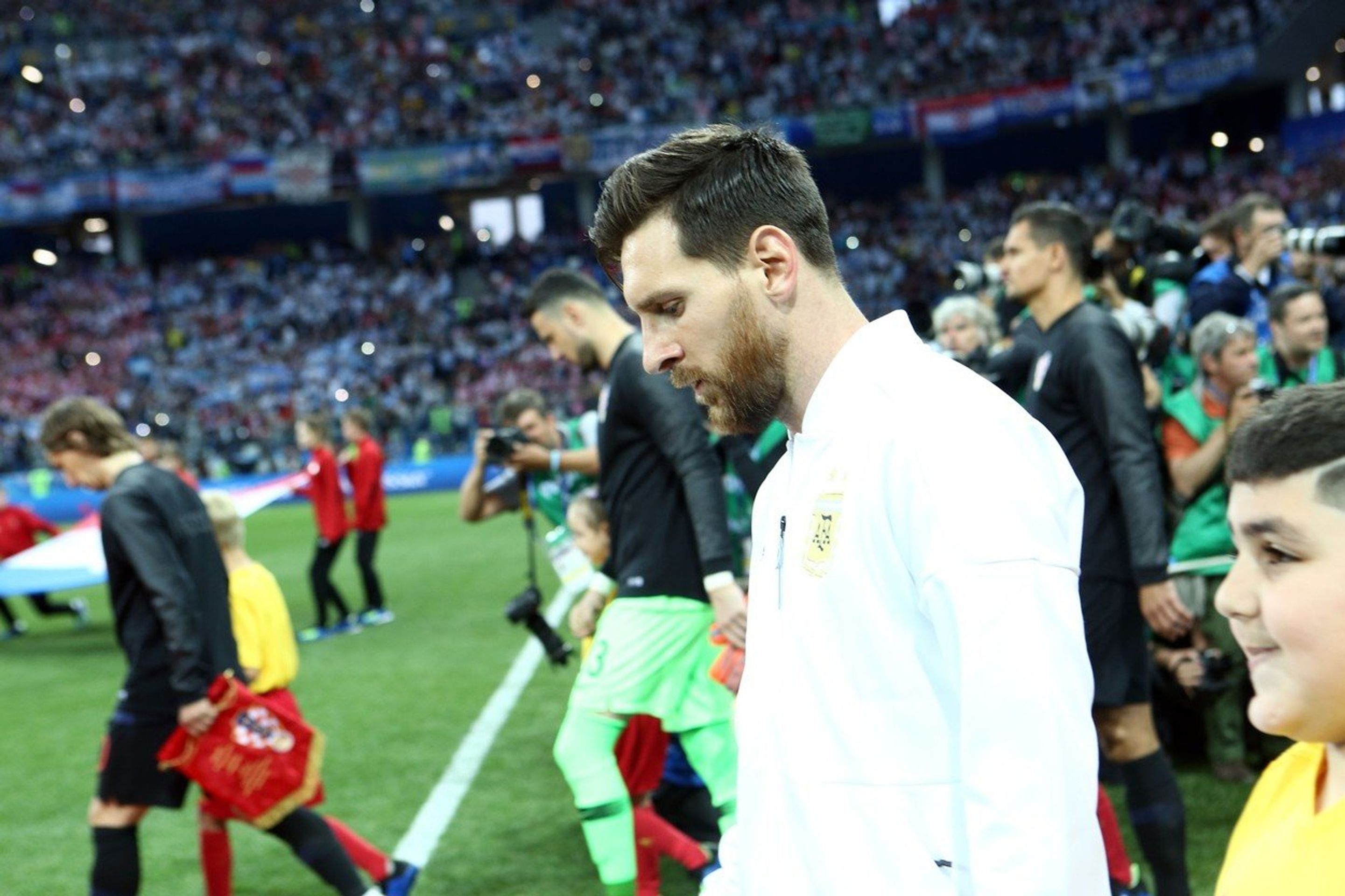 Lionel Messi - GALERIE: Lionel Messi během zápasu proti Chorvatsku (3/4)
