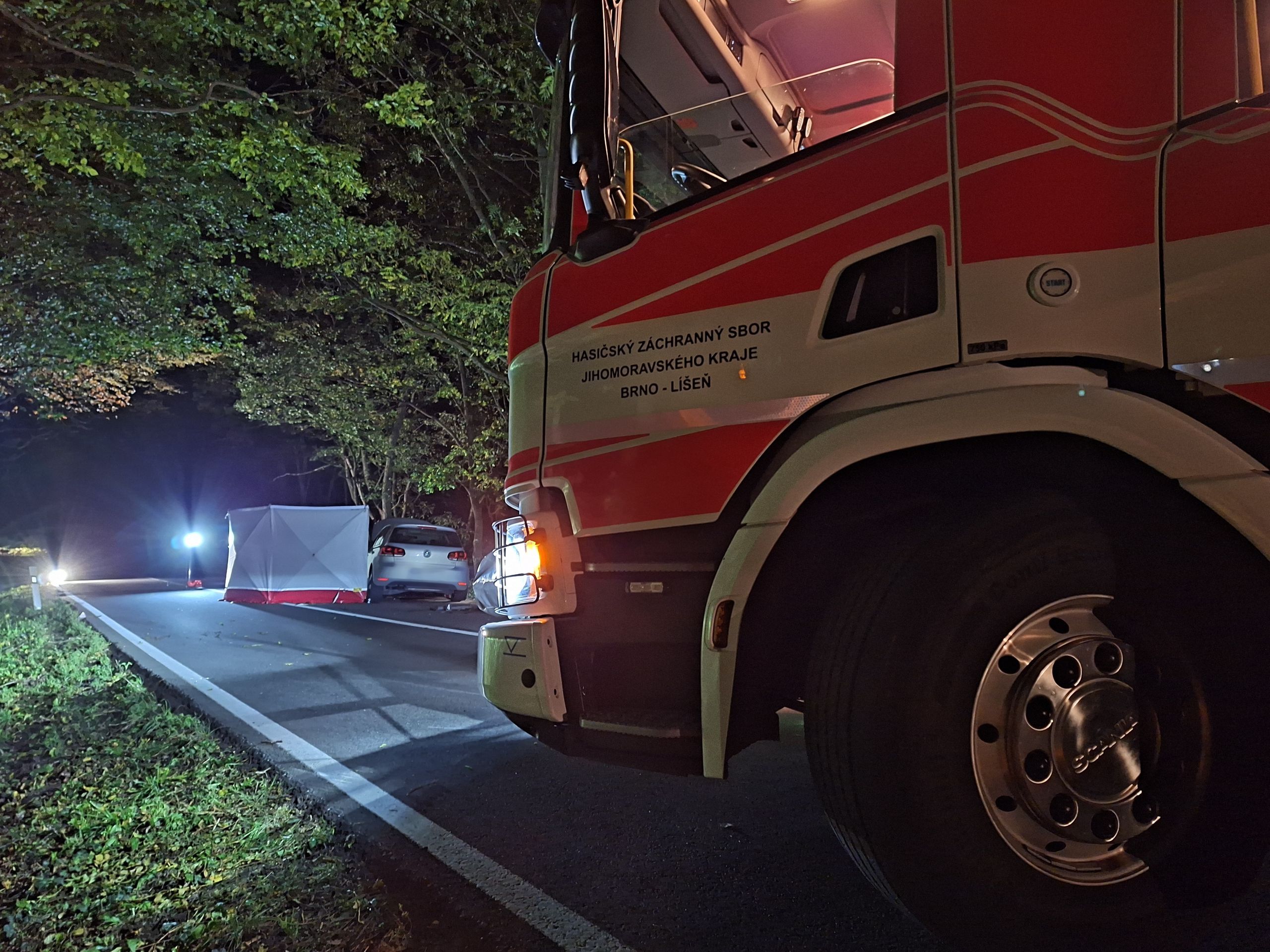 Dopravní nehoda u Ochozu u Brna - V jeden den zemřeli při dopravních nehodách čtyři motorkáři (1/3)