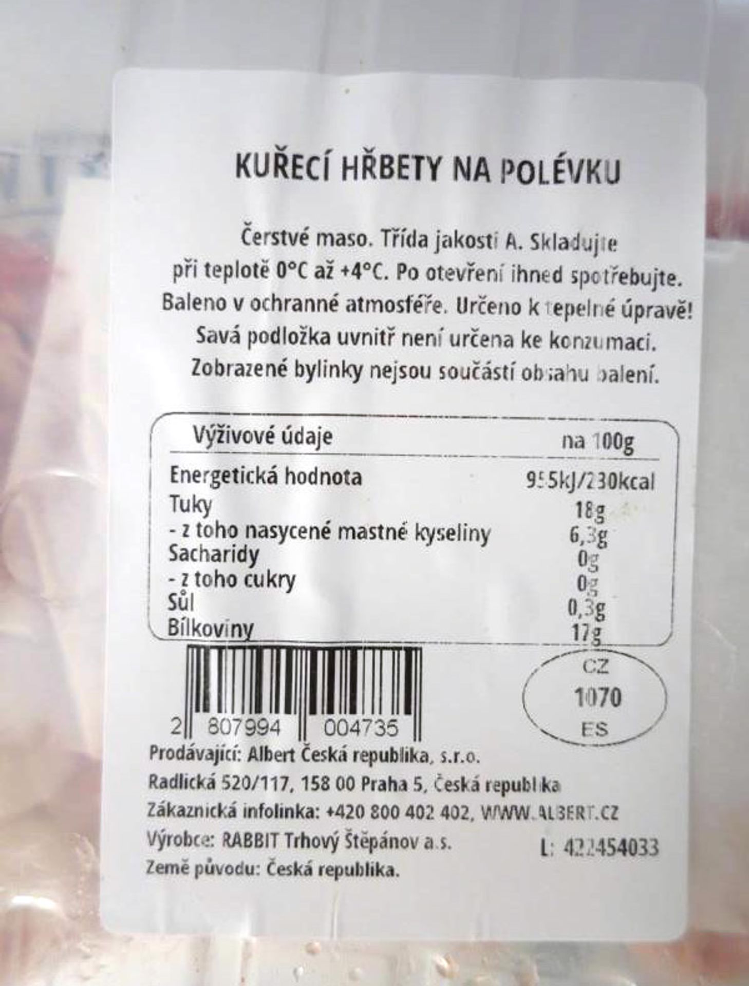 Kuřecí maso se salmonelou - Kuřecí maso se salmonelózou (2/3)
