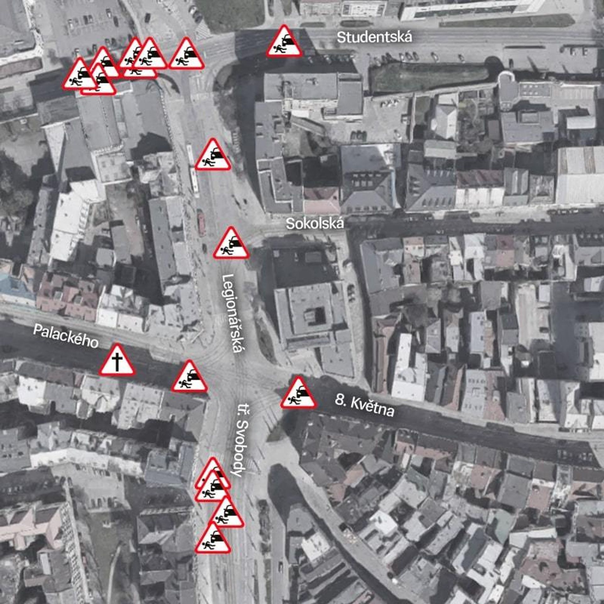 Nebezpečné křižovatky Olomouc - 2 - GALERIE: Nebezpečné křižovatky v Olomouci (3/4)