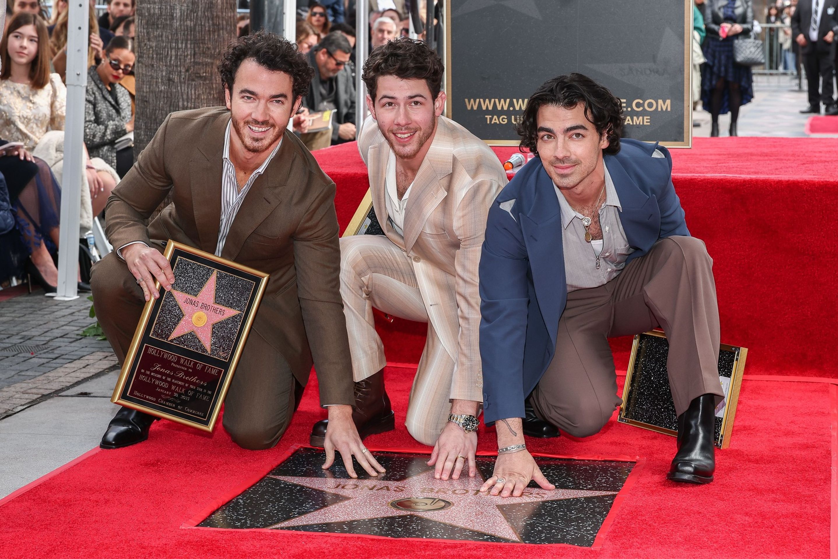 Kevin Jonas, Nick Jonas a Joe Jonas získali hvězdu na chodníku slávy, 30. 1. 2023 - Kevin Jonas (3/6)