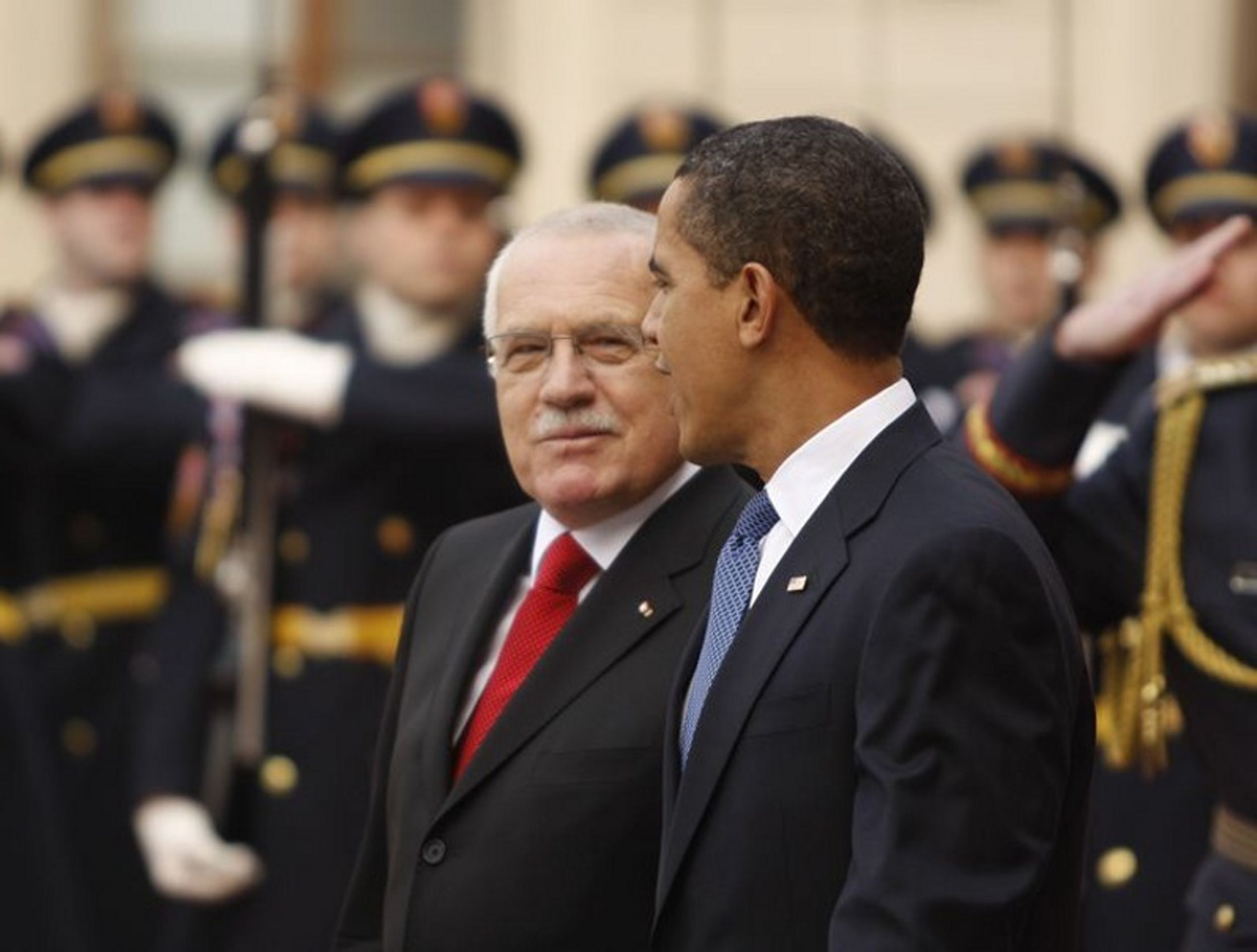 Obama u Klause - GALERIE: Obama na Pražském hradě (4/8)