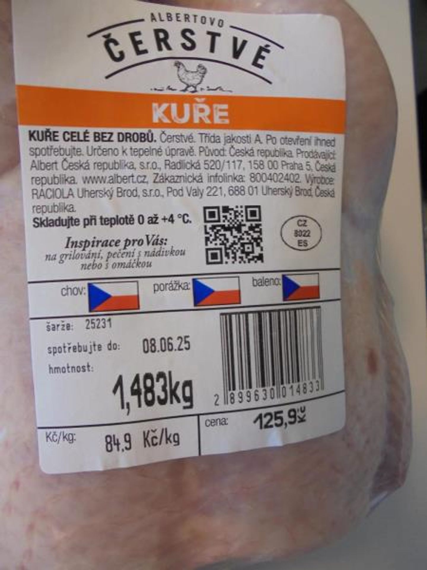 KUŘE CELÉ BEZ DROBŮ - Závadné potraviny (3/10)