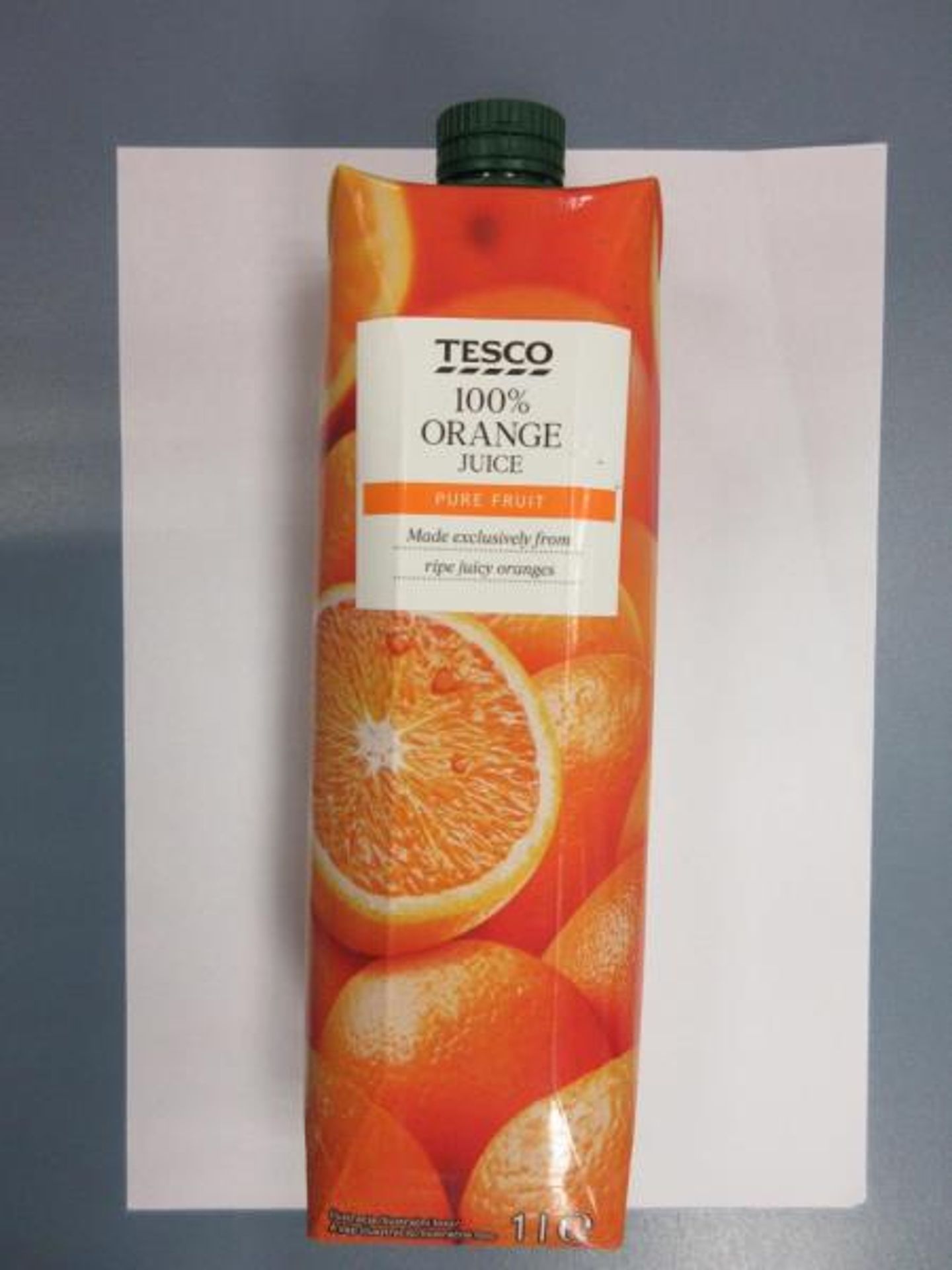 TESCO 100% ORANGE JUICE - TESCO 100% ORANGE JUICE (1/7)