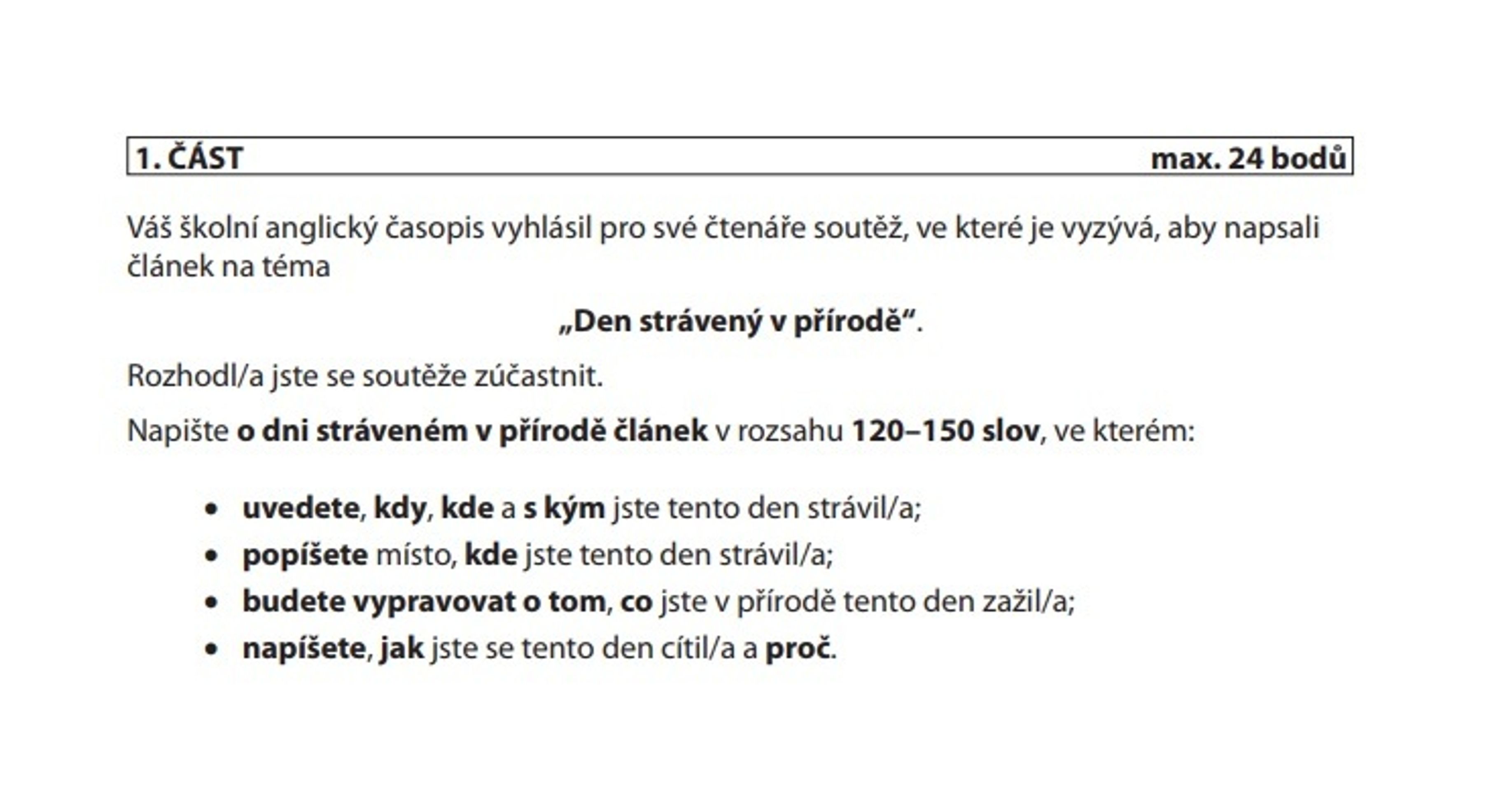 Témata slohovek z cizích jazyků - 1 - GALERIE: Témata slohovek z cizích jazyků (1/10)