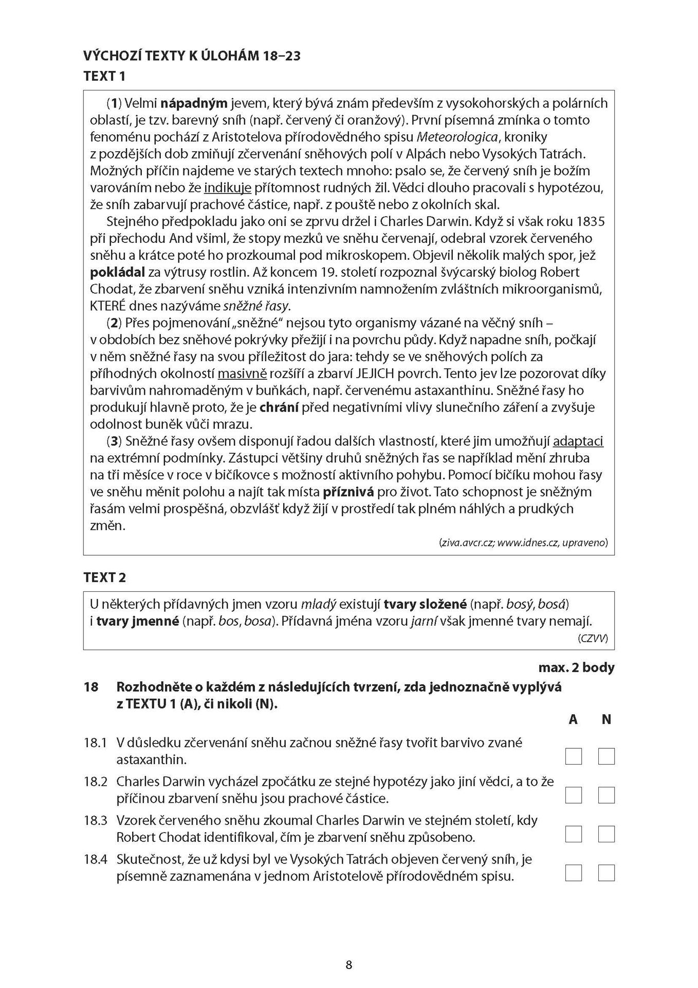 CJL_2026j_TS_Stránka_08 - Maturitní zkouška z češtiny a literatury – jarní termín 2026 (8/14)