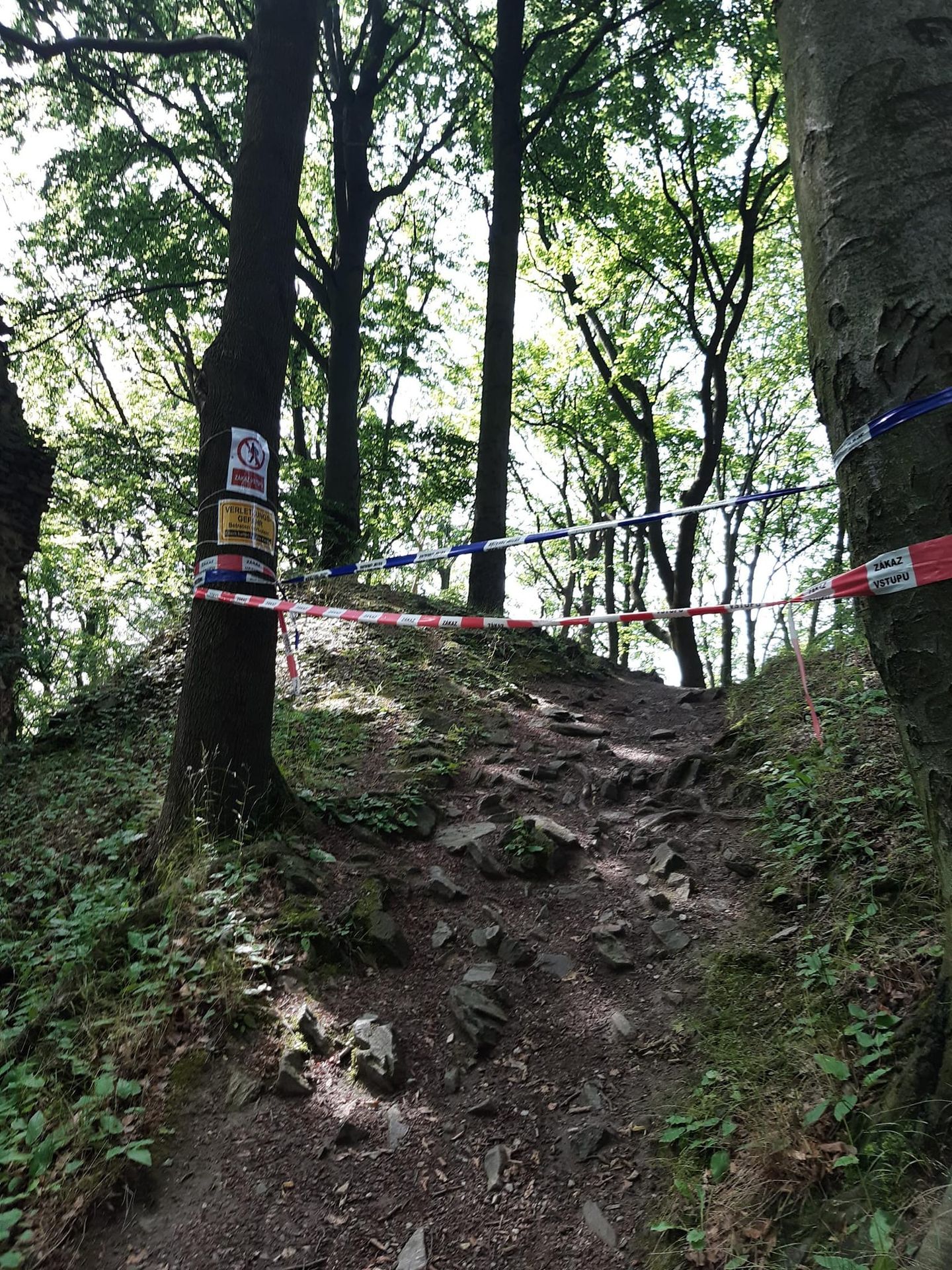 Vstup na zříceninu hradu Kyšper je uzavřen (4) - Lesy ČR vydaly omezení vstupů na některé hrady a zříceniny (4/7)