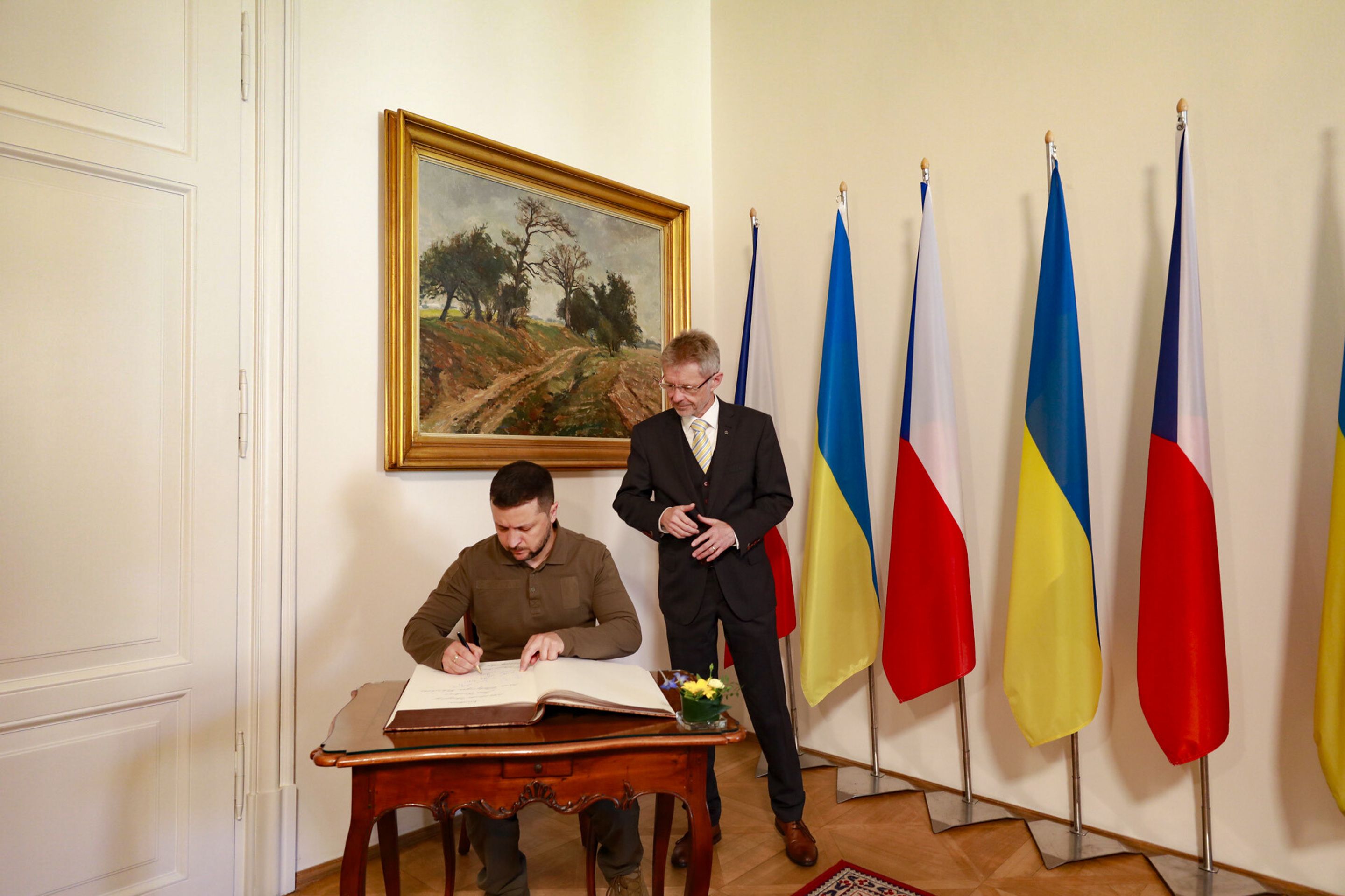 Volodymyr Zelenskyj v Senátu - Volodymyr Zelenskyj v Praze 2023 (7/13)