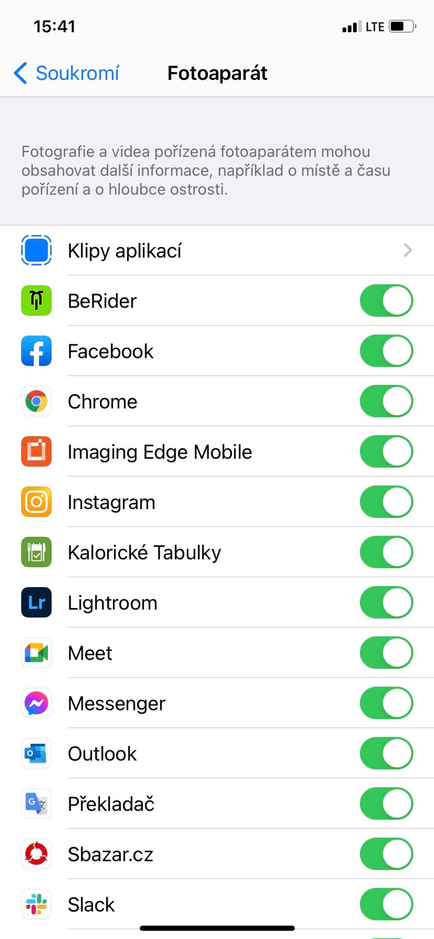Oranžové a zelené tečky v iOS 14 - 4 - GALERIE: Jak deaktivovat používání mikrofonu nebo kamery (4/4)