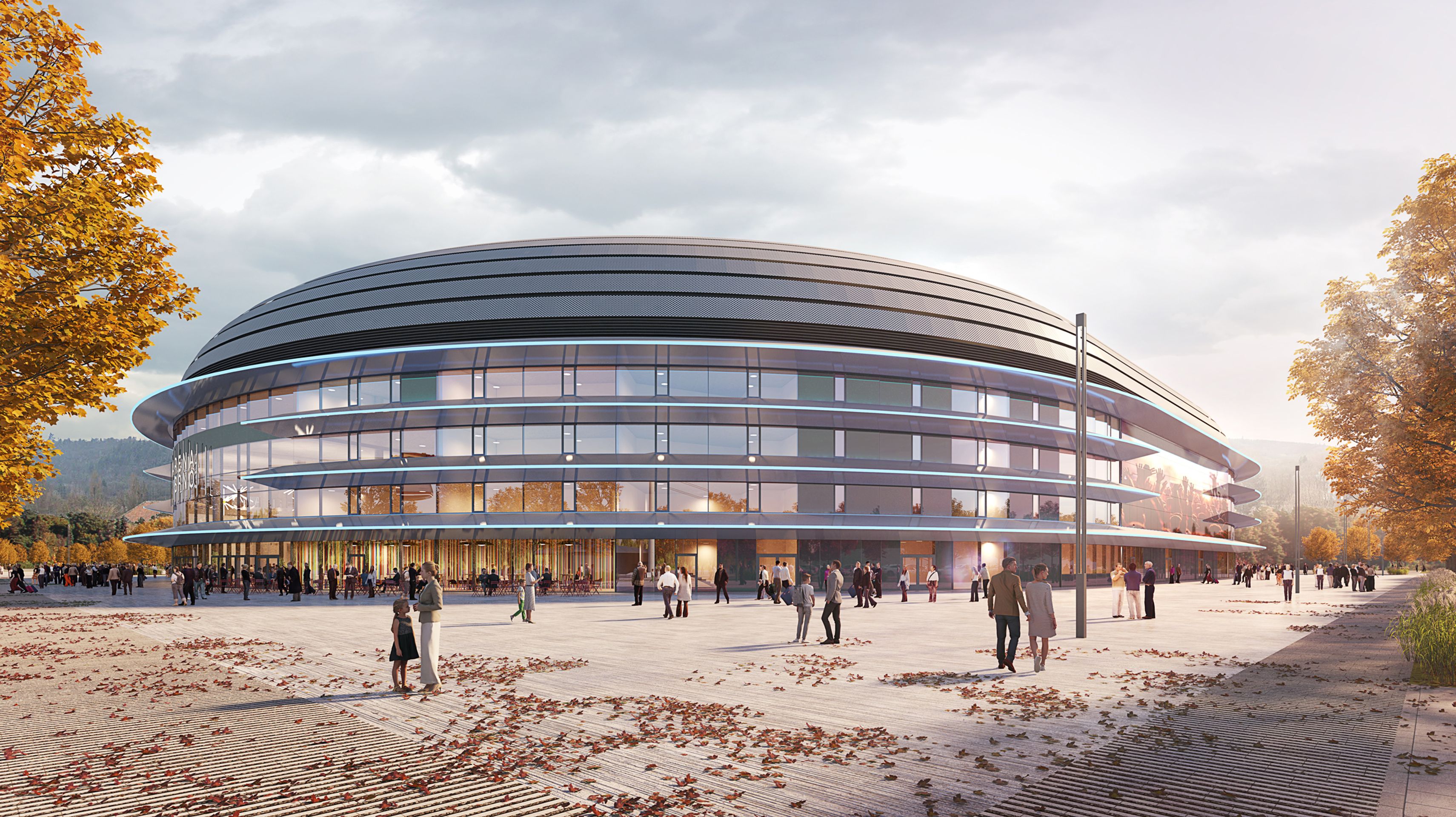 Vizualizace nové hokejové arény v Brně - Vizualizace nové arény v Brně (4/9)