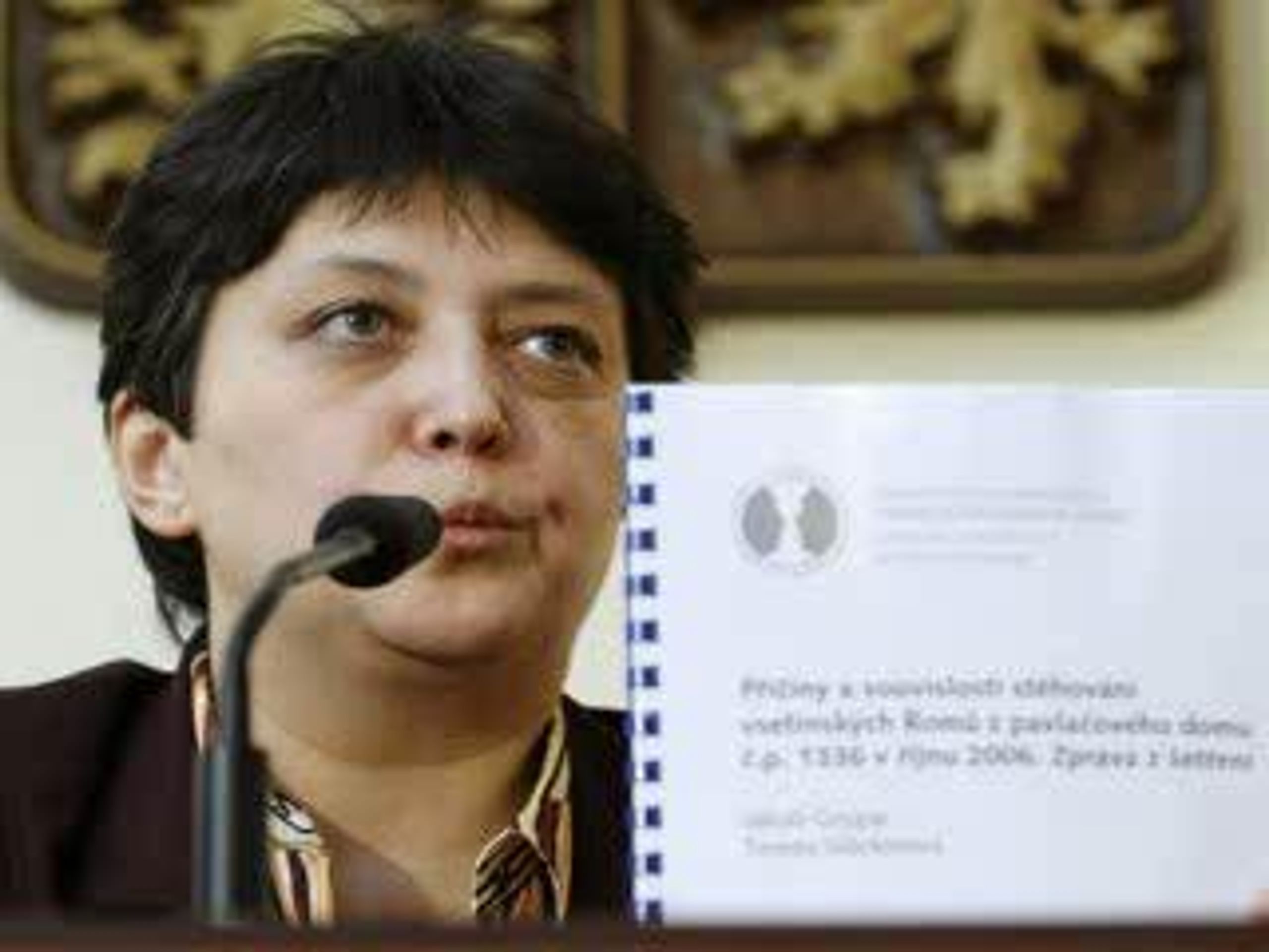 Ministryně Džamila Stehlíková - GALERIE - Topolánkův kabinet (13/14)