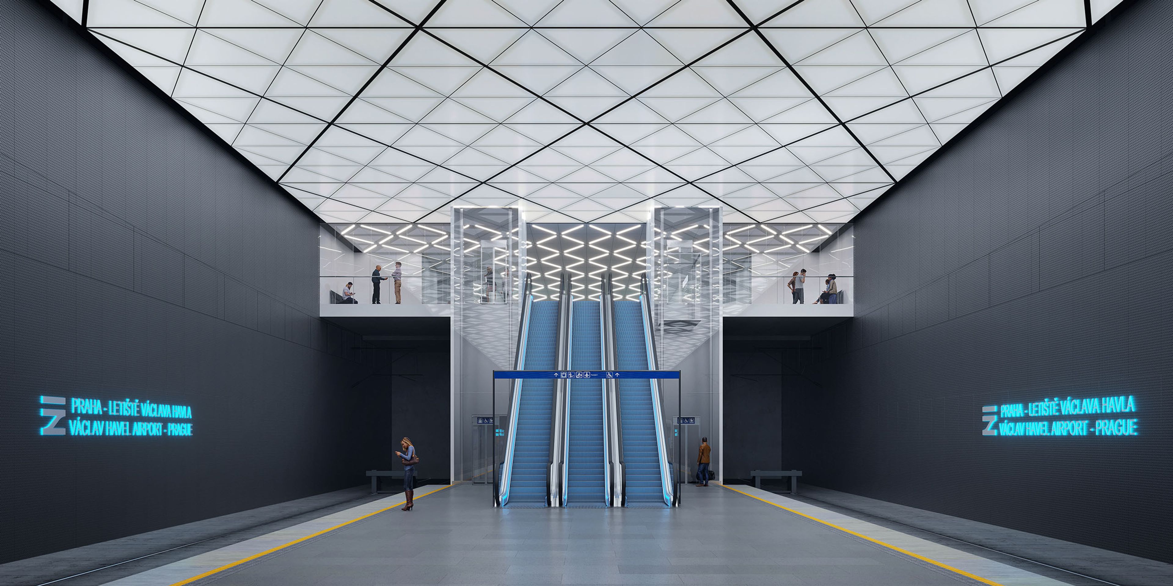Příprava novostavby stanice Praha-Letiště Václava Havla vstupuje do finální fáze - 4 - GALERIE: Příprava novostavby stanice Praha-Letiště Václava Havla vstupuje do finální fáze (4/5)