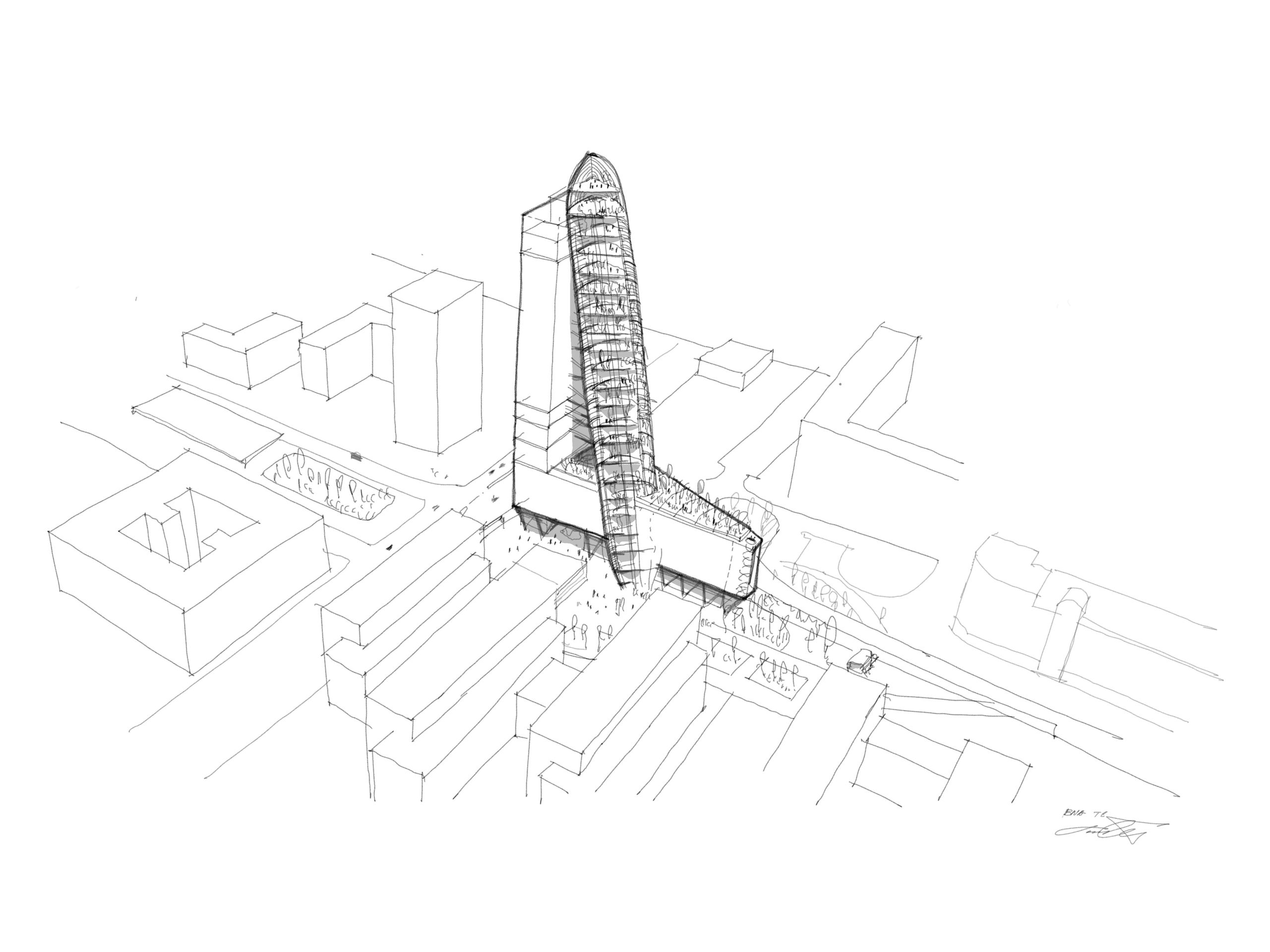 Návrh Top Tower v Nových Butovicích - 4 - GALERIE: Návrh Top Tower v Nových Butovicích (4/4)