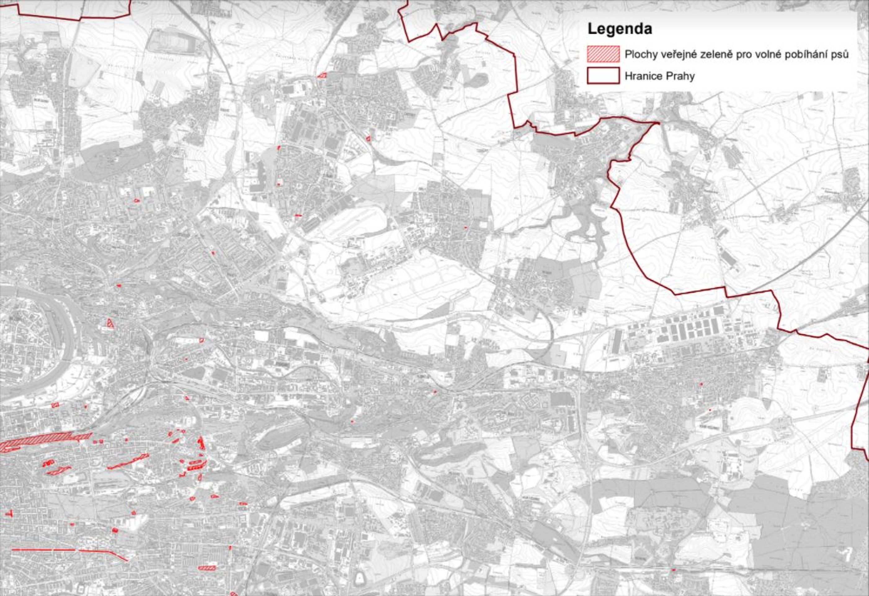 Plochy pro volný pohyb psů - 2 - Mapa - Plochy pro volný pohyb psů (4/4)