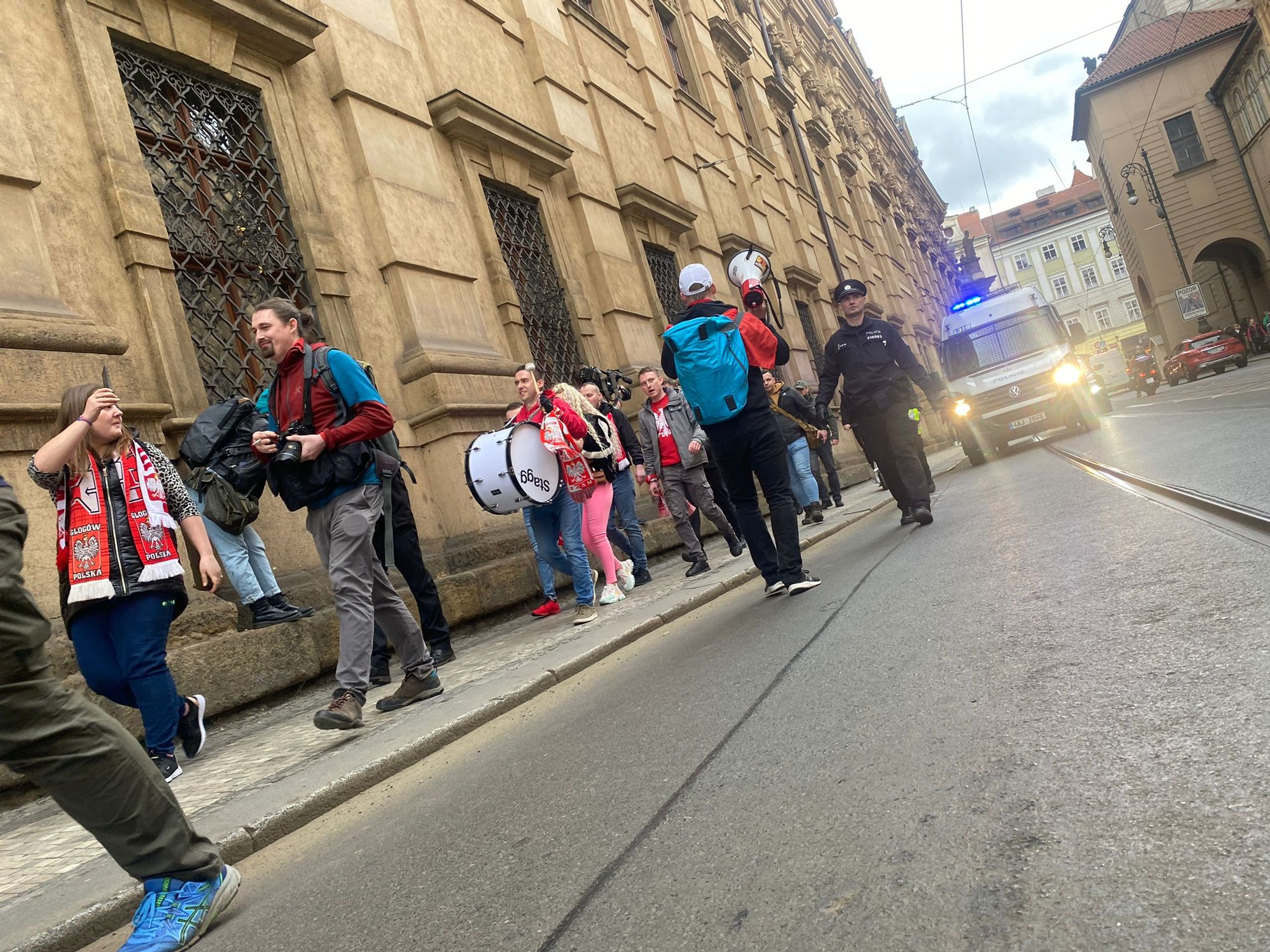 Protest polských fanoušků - Protest polských fanoušků (7/8)