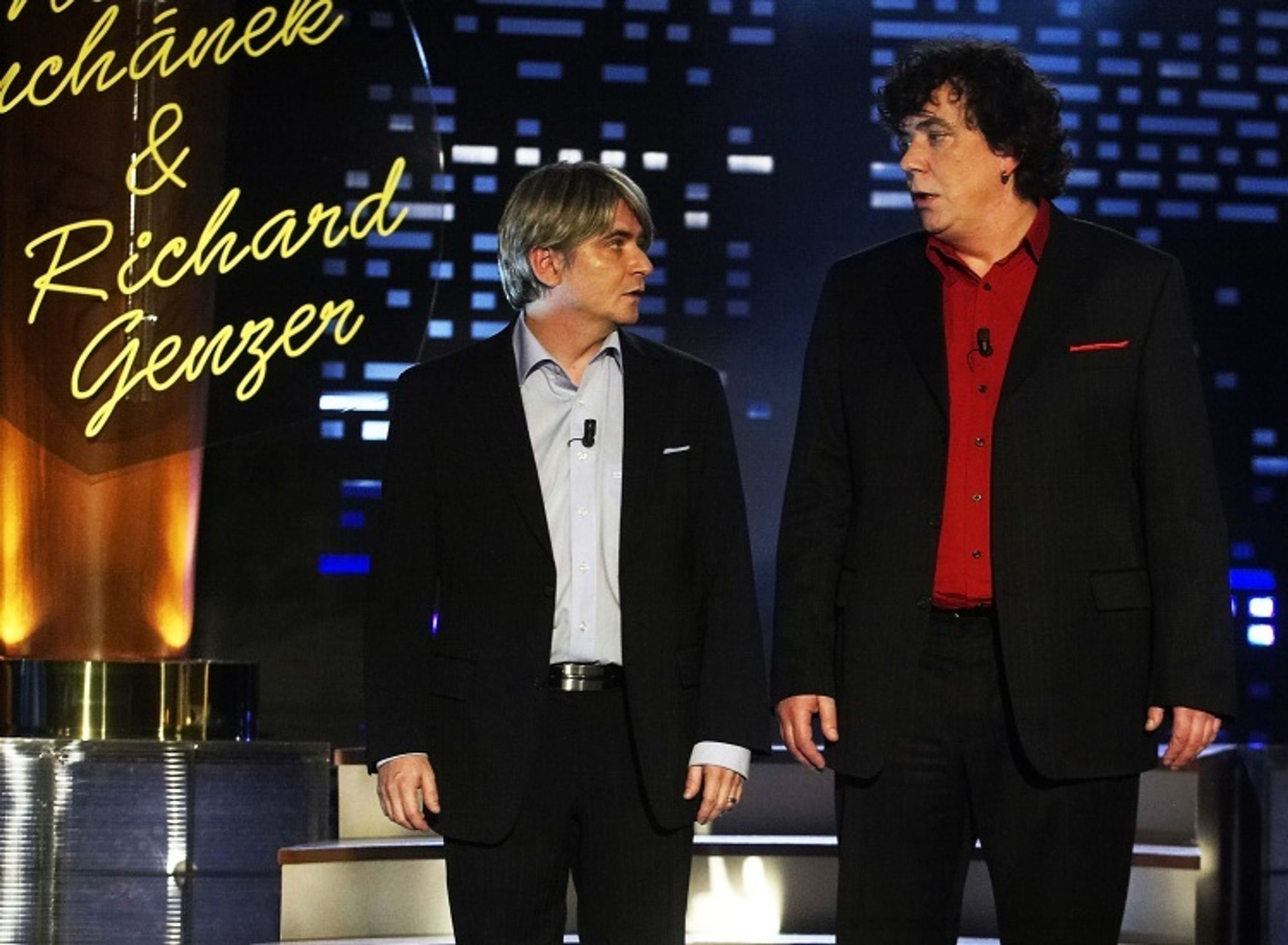 Michal Suchánek a Richard Genzer, moderátoři talk show Mr. GS - VIDEO: Za rok bude Mr. GS uvádět zprávy! (2/5)