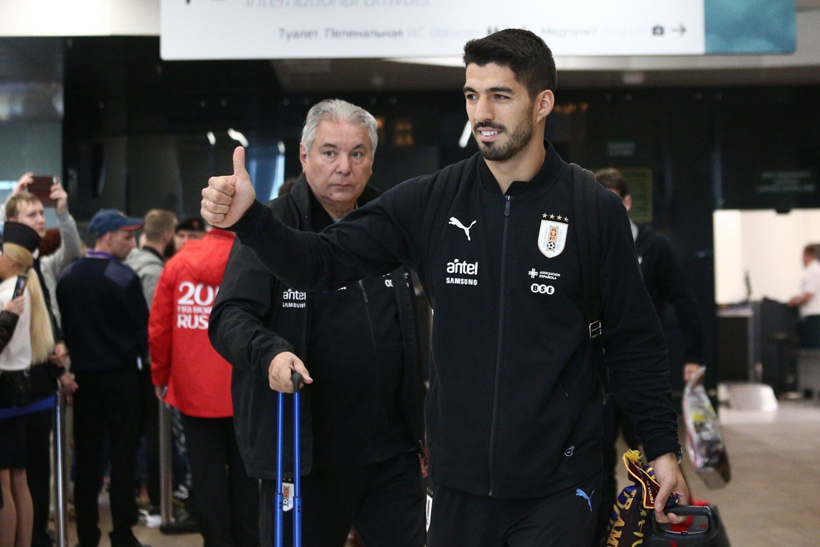 Fotbalisté Uruquaye - GALERIE: Fotbalisté dorazili na MS v Rusku (3/9)