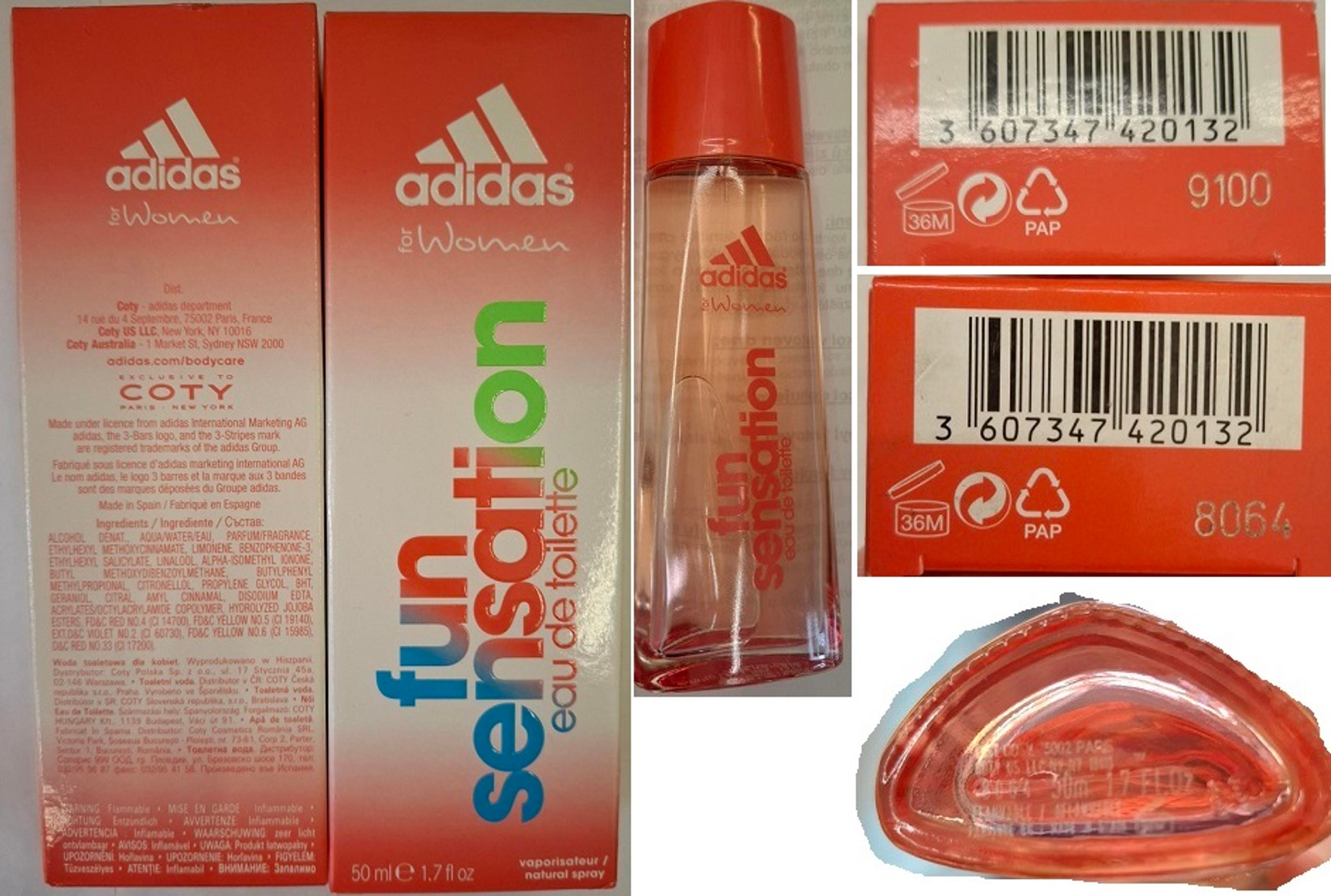 Adidas fun sensation - Nebezpečná kosmetika Adidas (1/6)