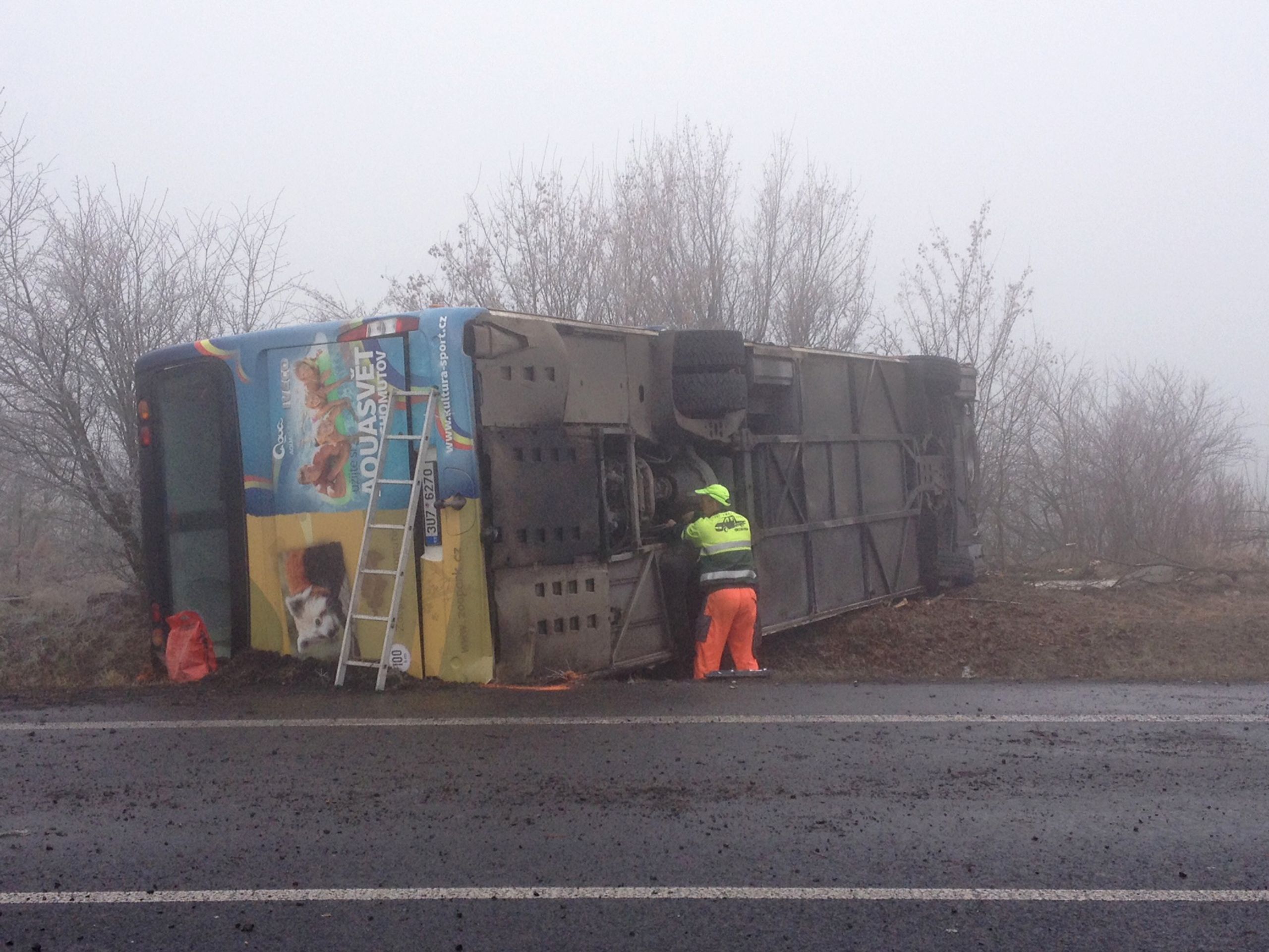 Nehoda u Panenského Týnce - 2 - GALERIE: Nehoda autobusu s dětmi u Panenského Týnce (22/25)