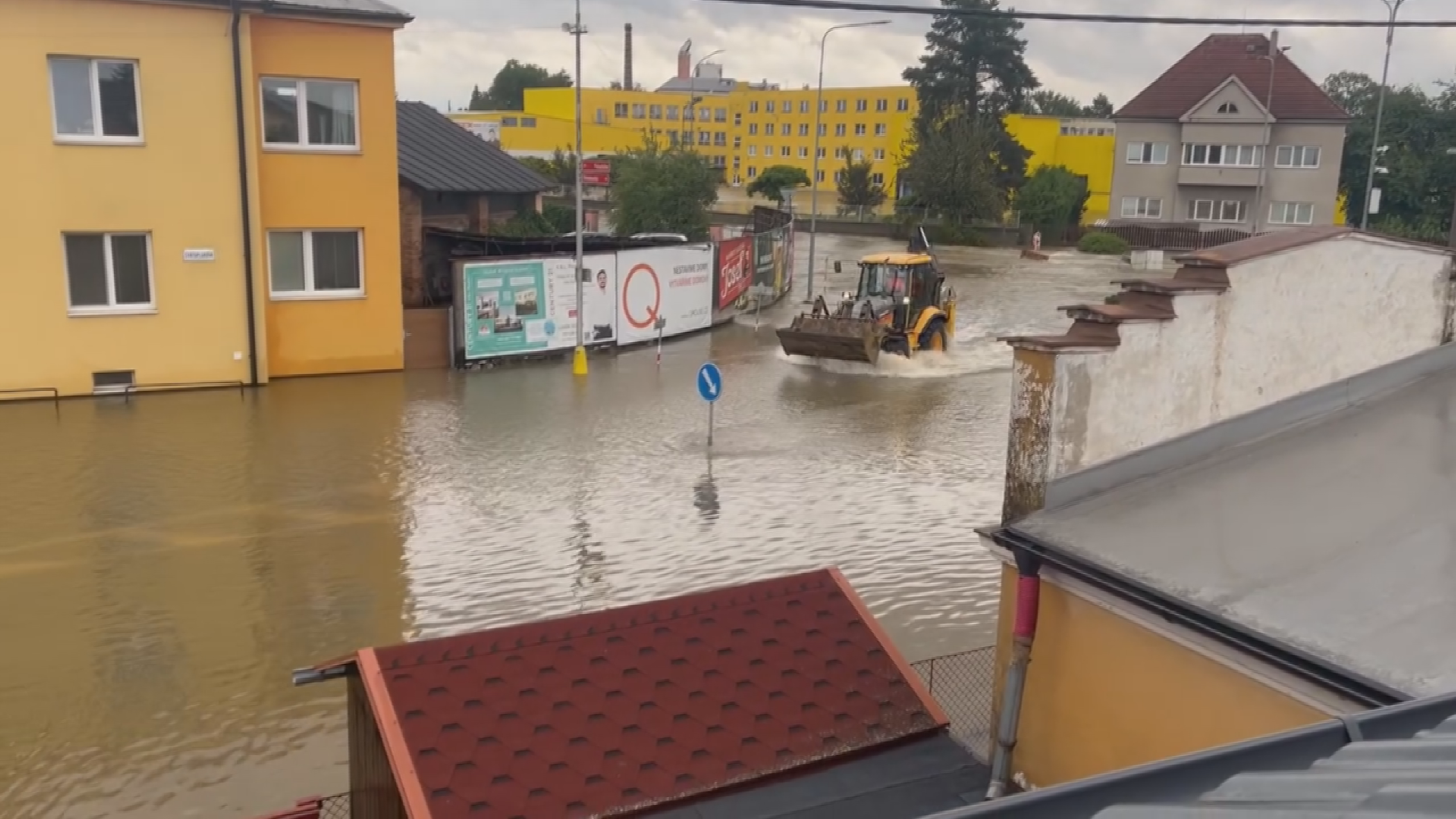Situace v Litovli, 16. 9. 2024 - Většina Litovle je zaplavená (5/12)