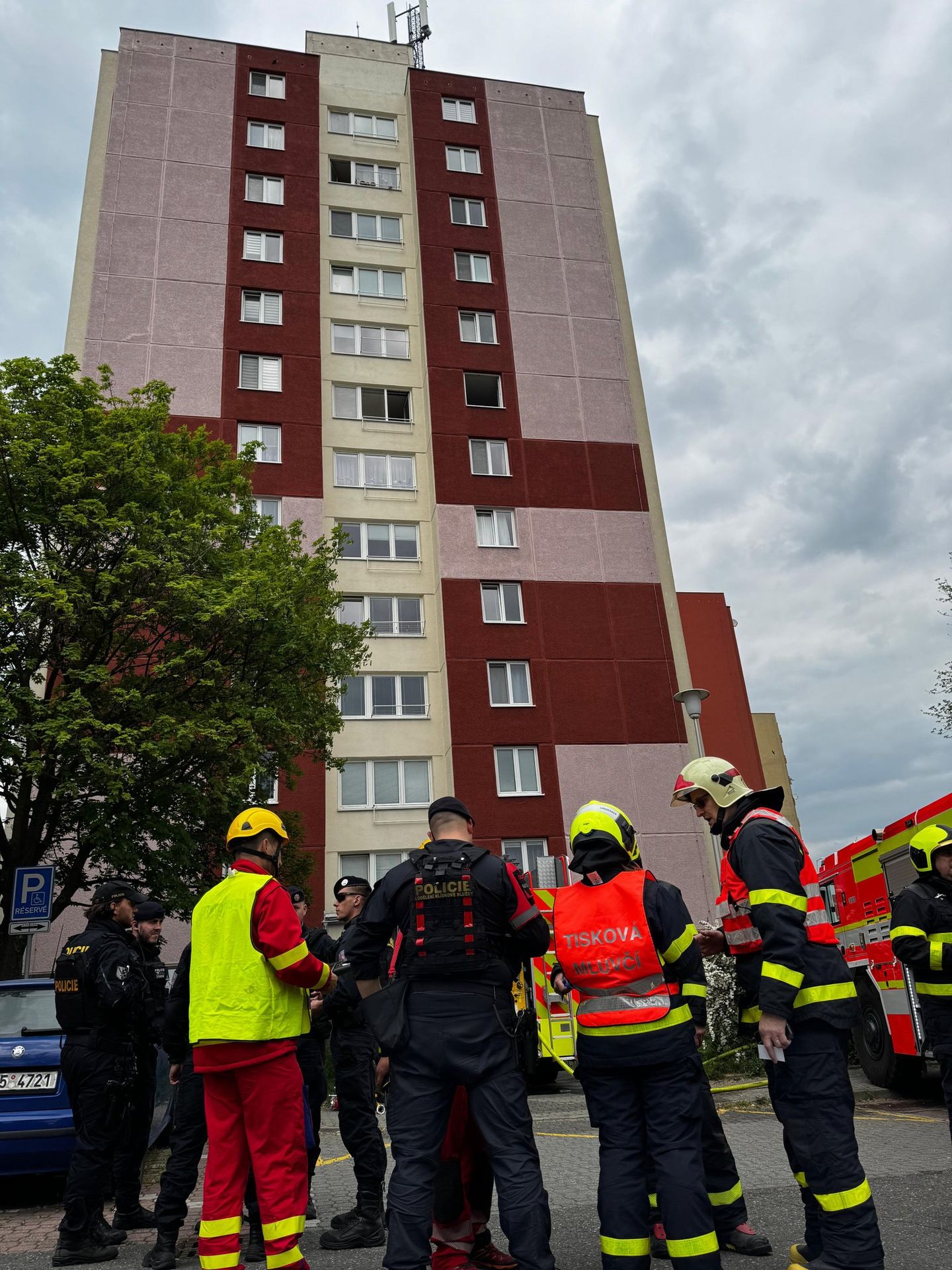 Požár bytu v Ostravě-Dubině (3) - Požár bytu v Ostravě-Dubině (3/6)
