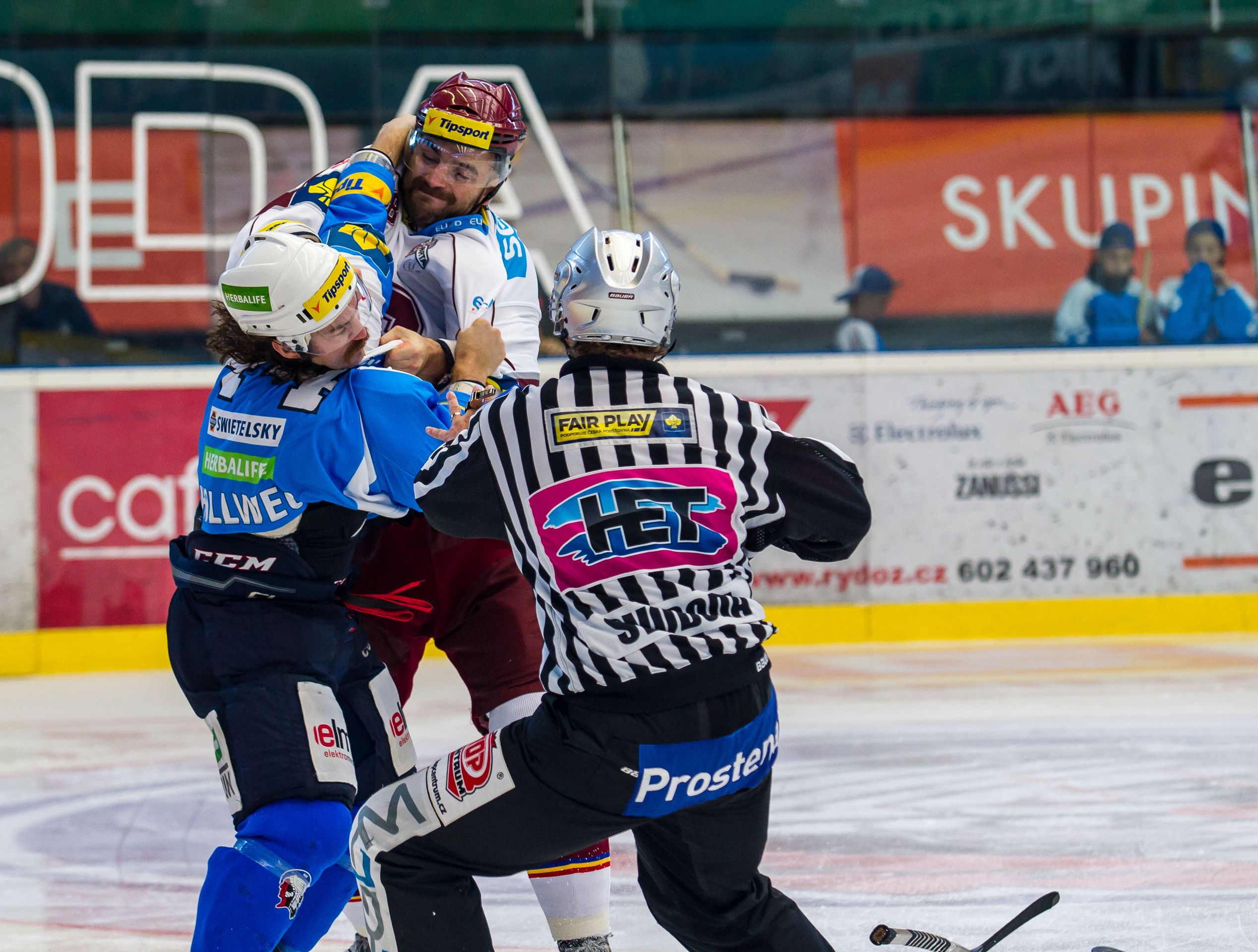 David Kočí vs. Ryan Hollweg, bitka z NHL v extralize - 6 - GALERIE: David Kočí vs. Ryan Hollweg (2/7)