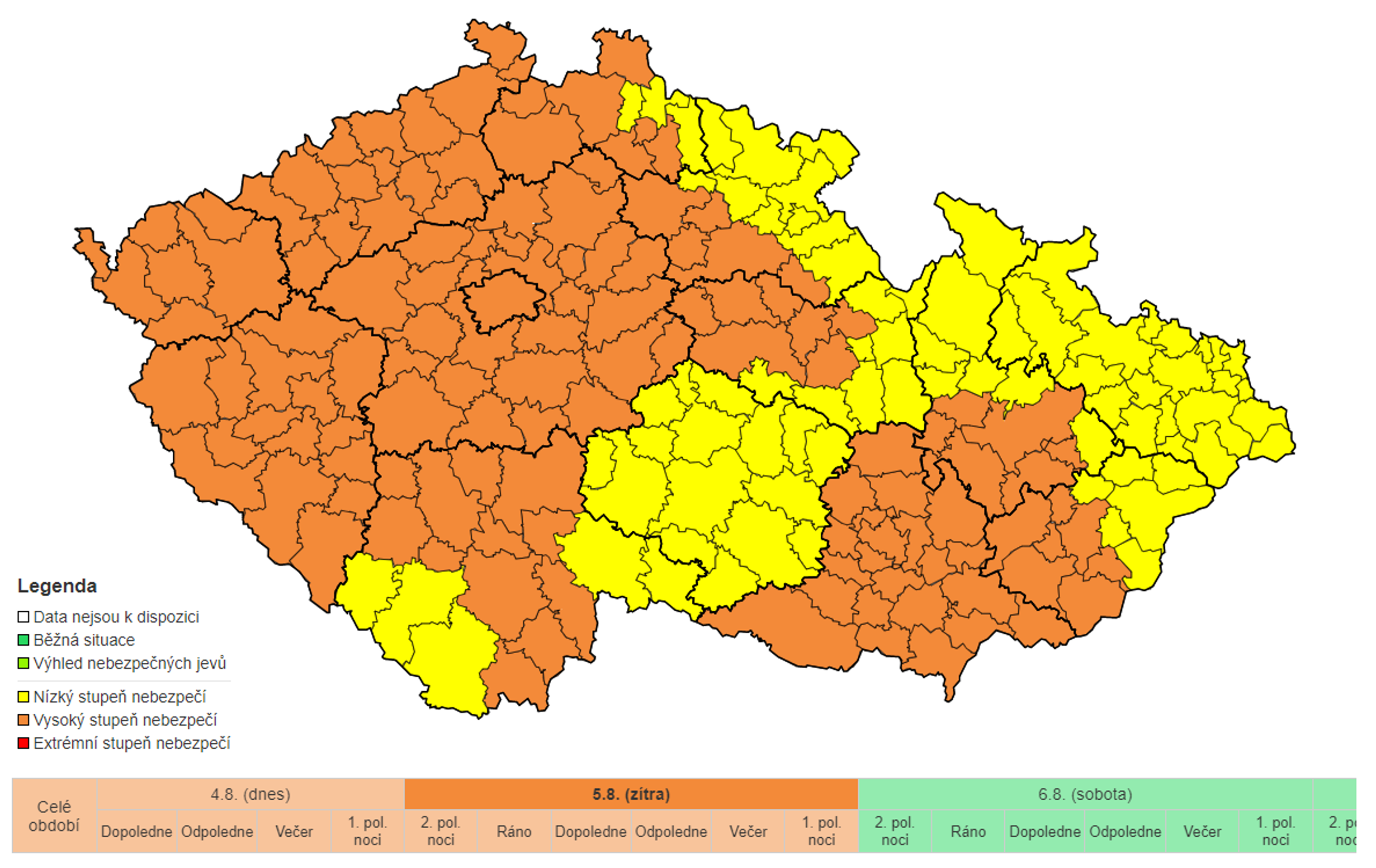 Výstraha ČHMÚ - Výstraha ČHMÚ (3/3)