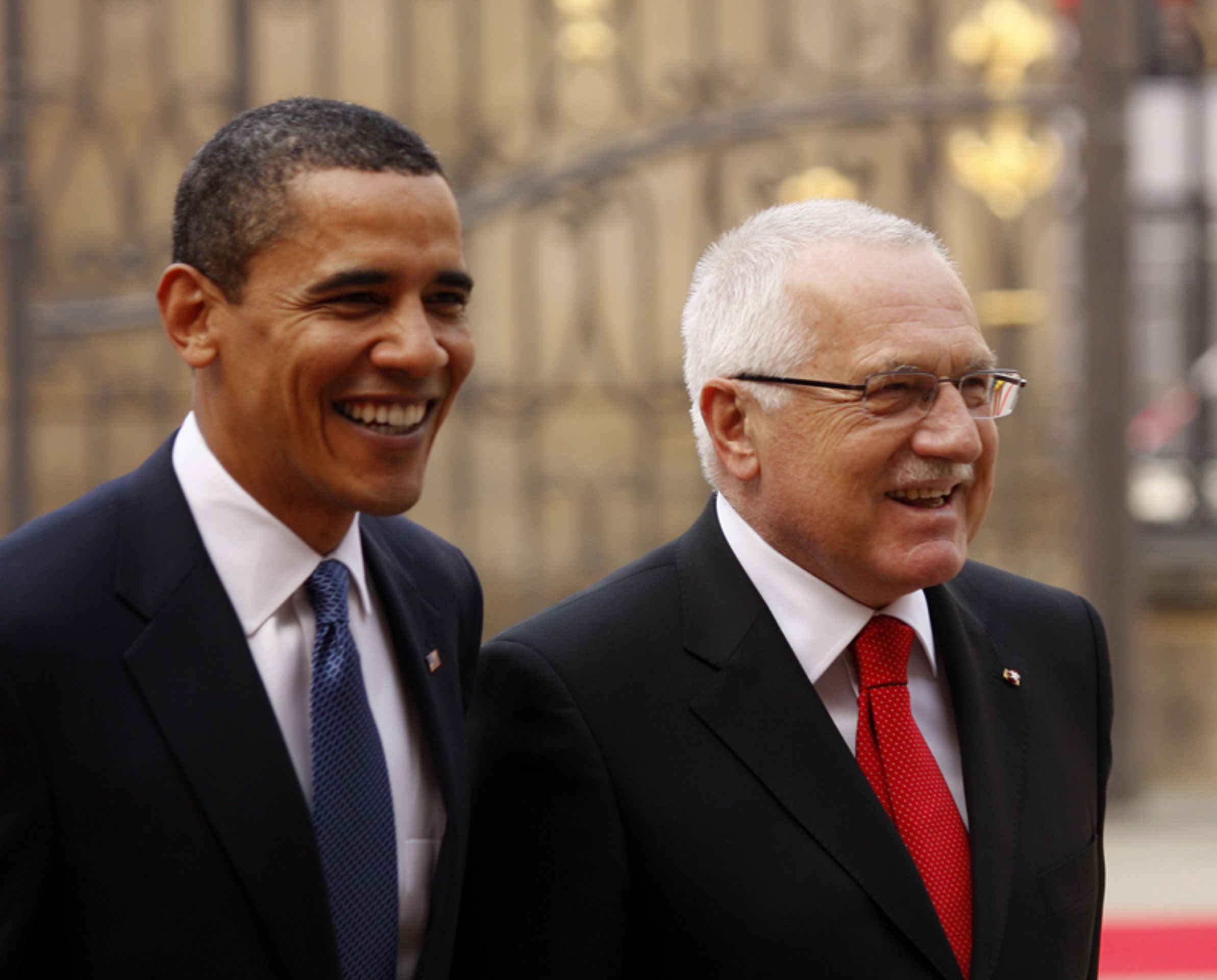 Obama u Klause - GALERIE: Obama na Pražském hradě (3/8)