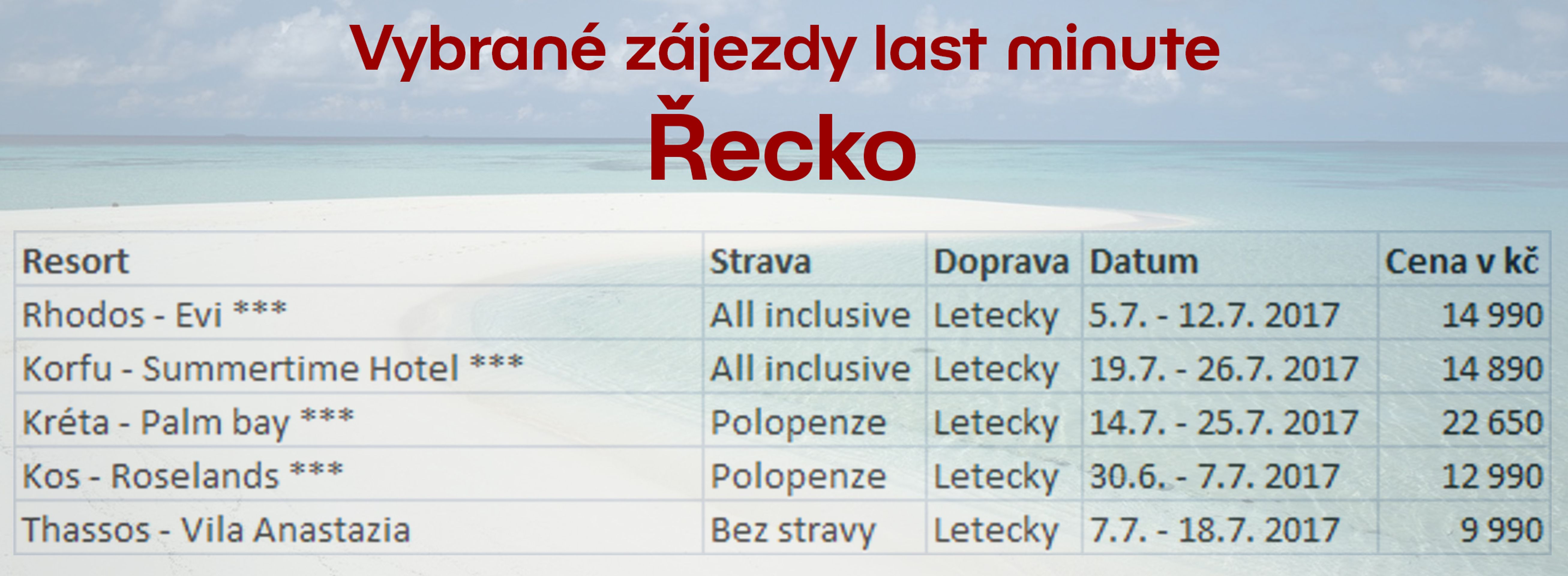 Výběr last minute zájezdů - Řecko - GALERIE: Výběr last minute zájezdů (2/7)