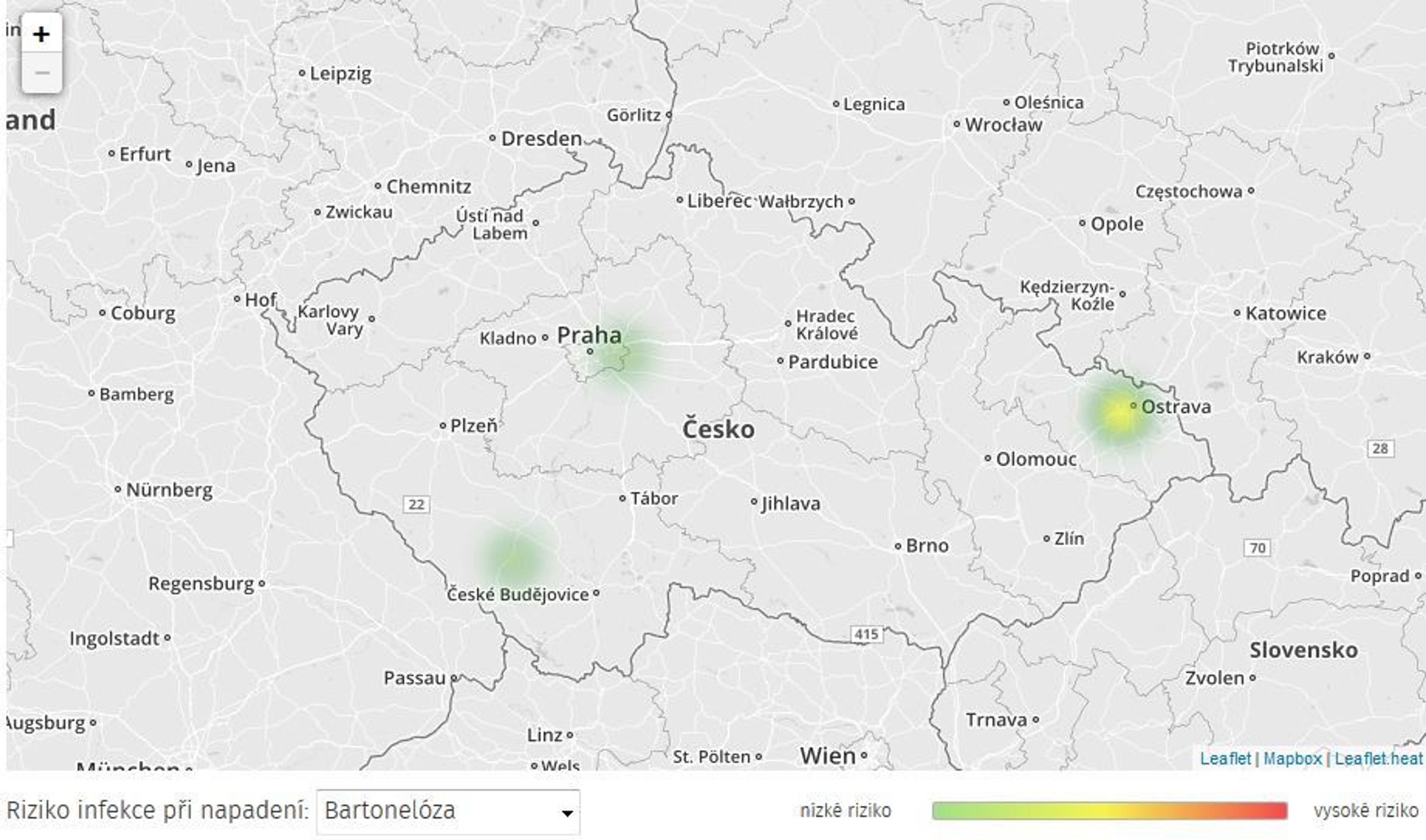 Mapa aktivity klíšťat v ČR - 6 - GALERIE: Mapa aktivity klíšťat v ČR (6/6)
