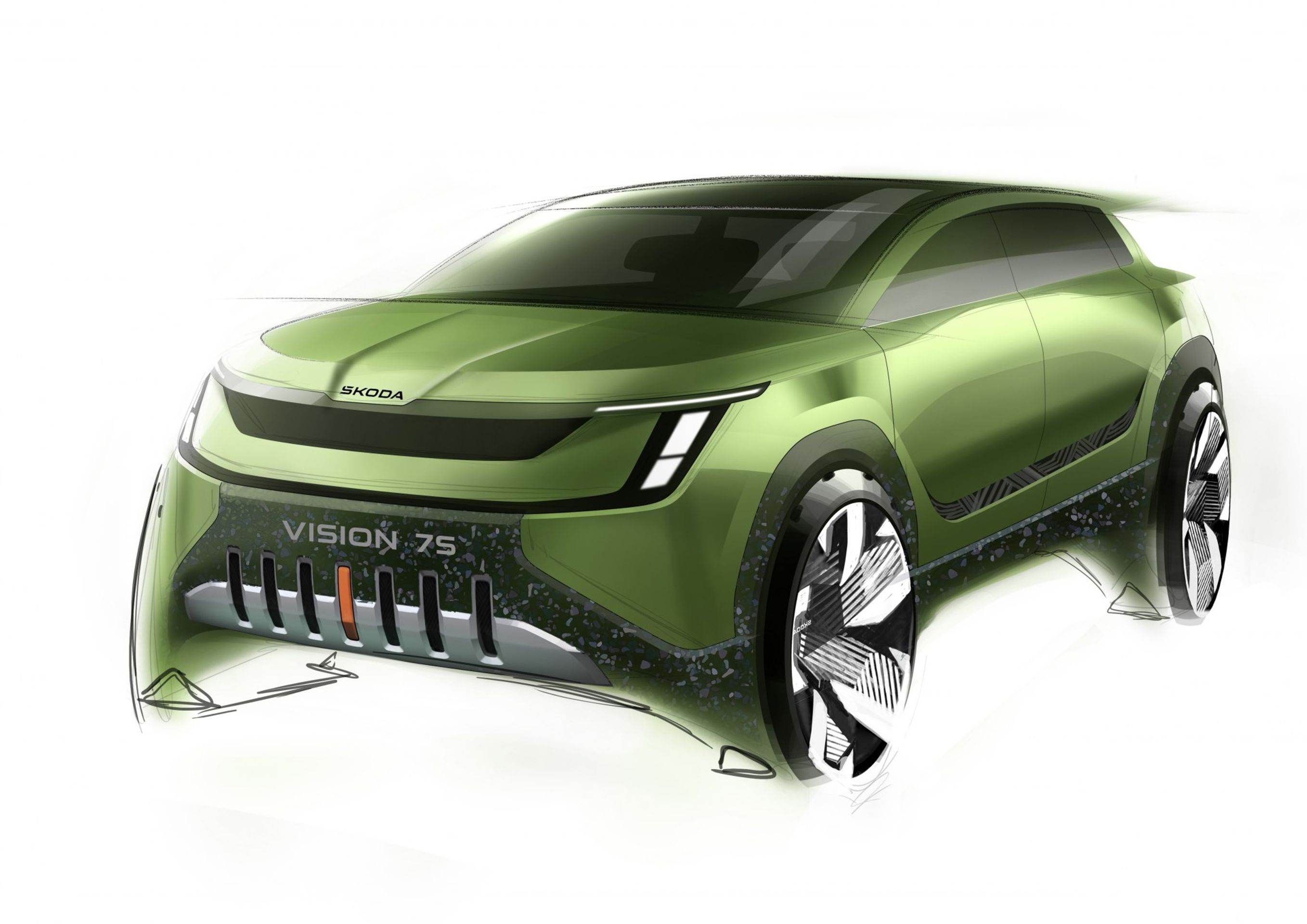 Koncept Škoda Vision 7S - Studie budoucího sedmimístného elektromobilu Škoda Vision 7S (11/14)