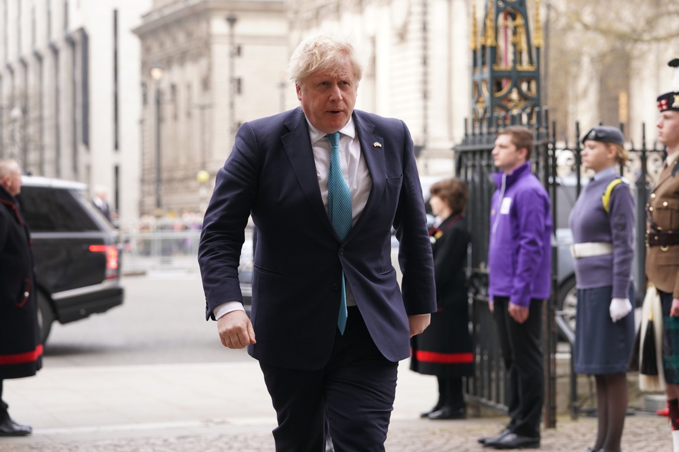 Vzpomínkový obřad prince Philipa ve Westminsterském opatství - Boris Johnson - Vzpomínkový obřad prince Philipa ve Westminsterském opatství (4/6)
