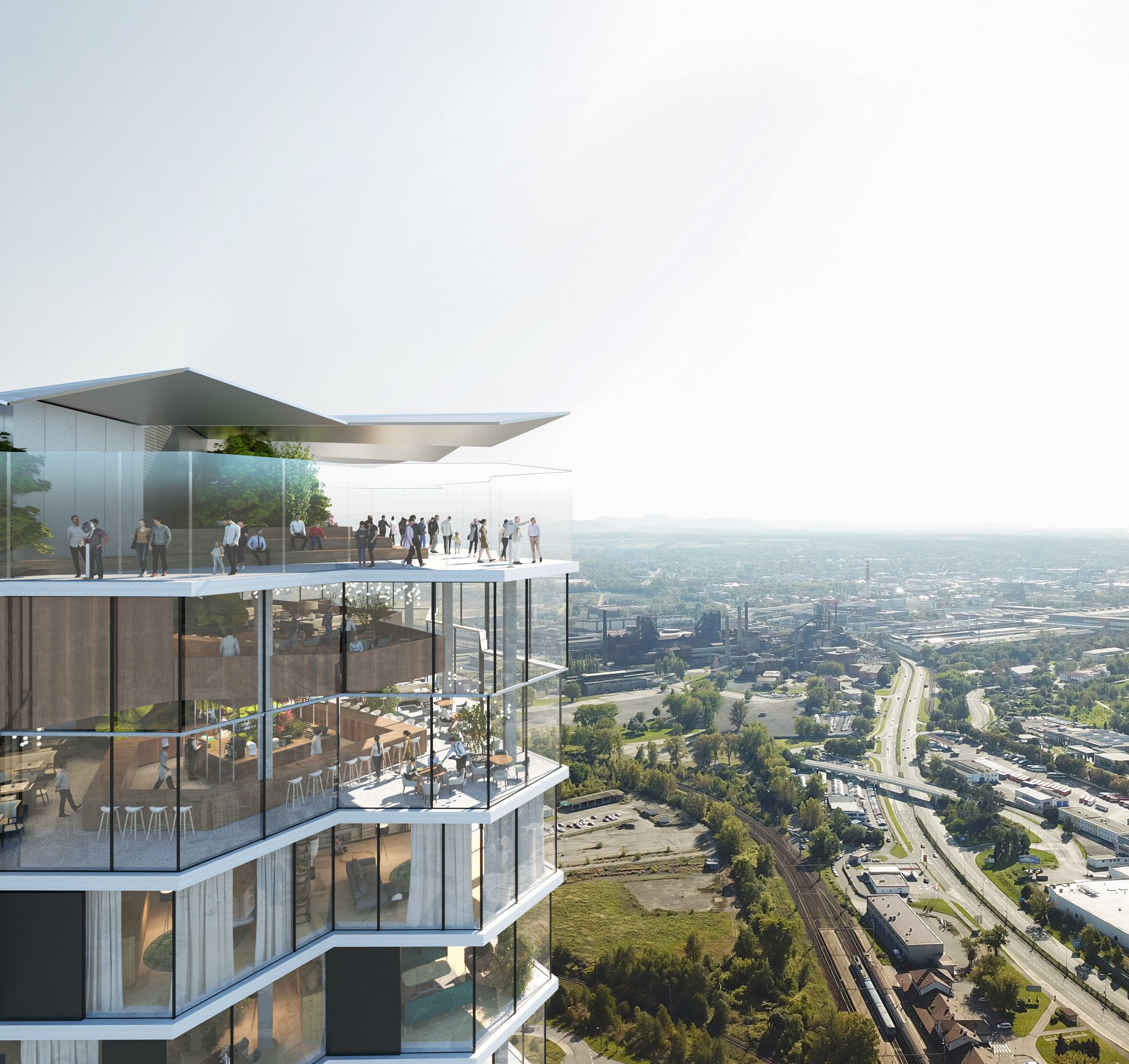 Vizualizace k projektu Ostrava Tower (7) - Vizualizace k projektu Ostrava Tower (7/7)