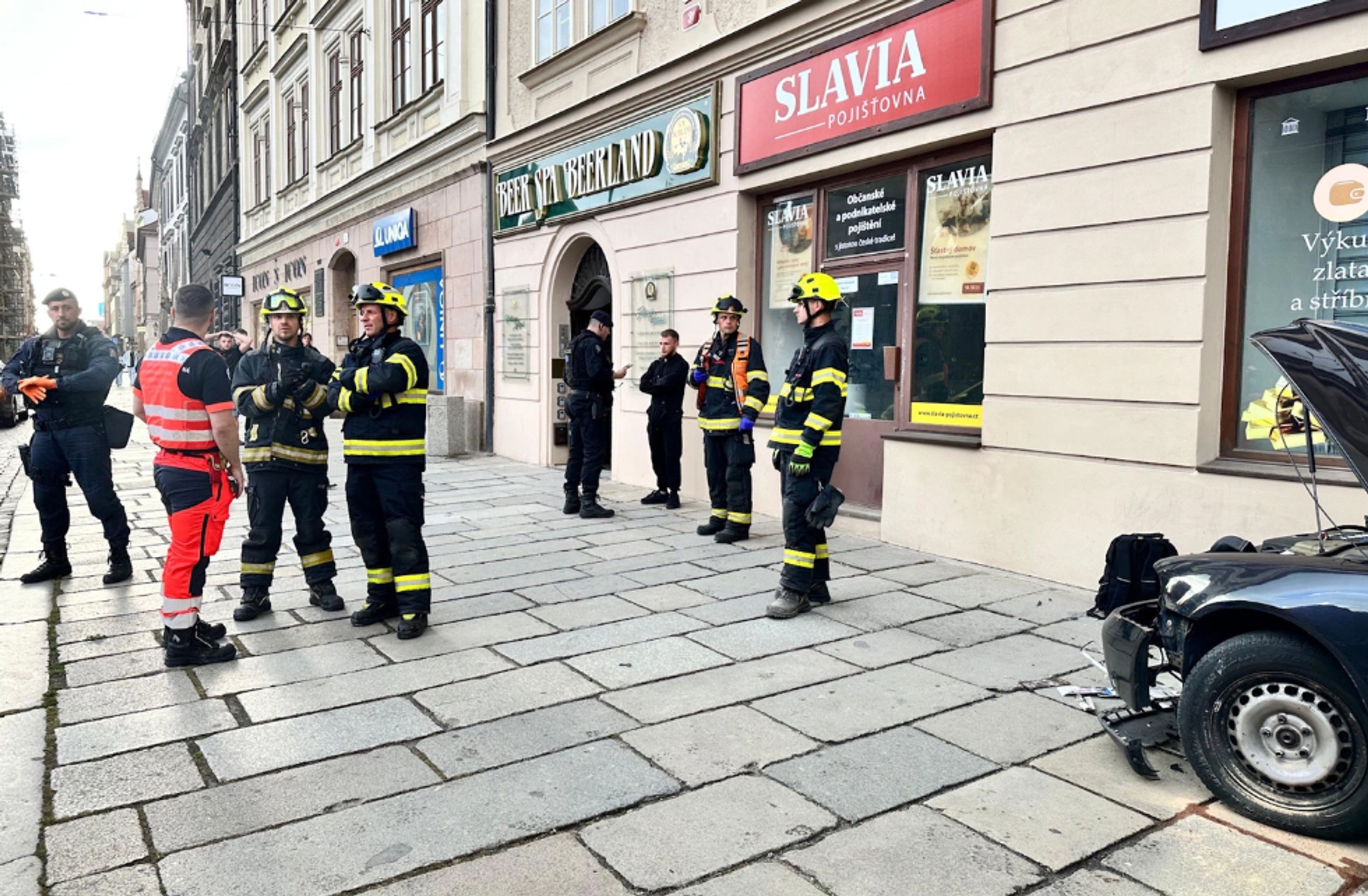 Dopravní nehoda v Plzni (5) - Dopravní nehoda v Plzni (1/5)