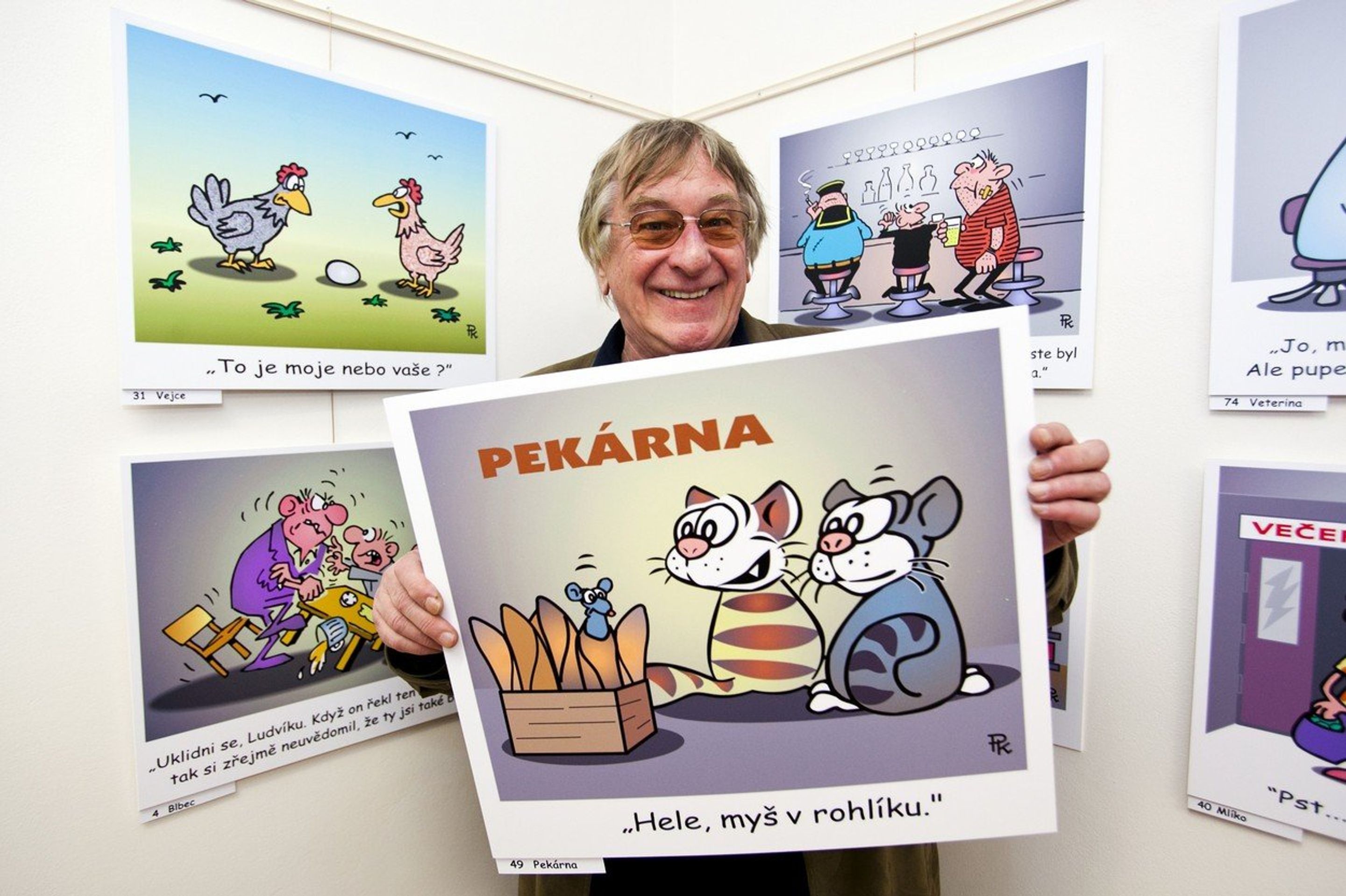 Karikaturista Pavel Kantorek - GALERIE: České osobnosti, které v roce 2017 zemřely - červenec až září (4/13)
