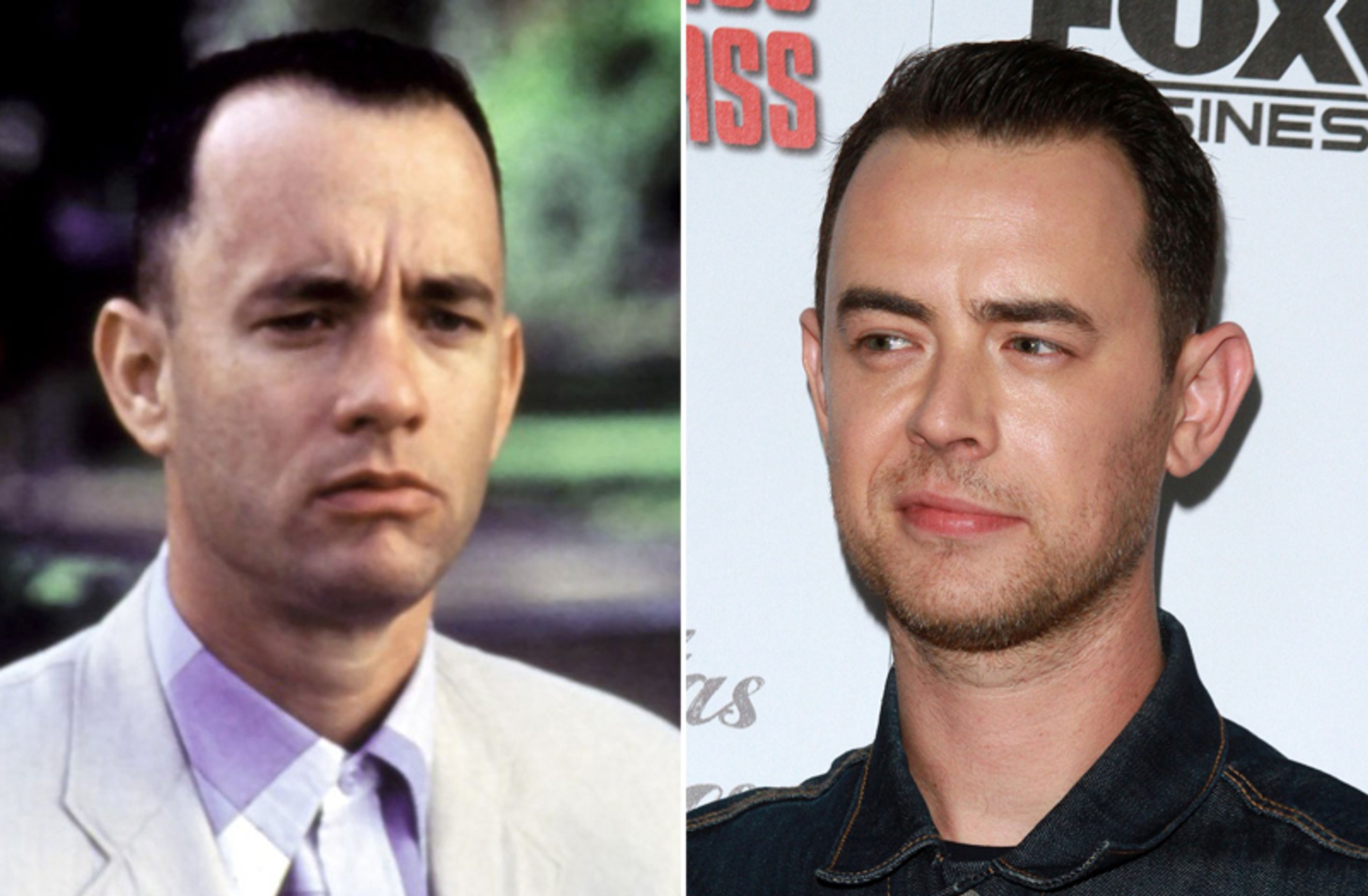 Podobnost dětí se slavnými rodiči za mlada - Tom Hanks se synem Colinem - GALERIE: Podobnost dětí se slavnými rodiči za mlada (10/11)