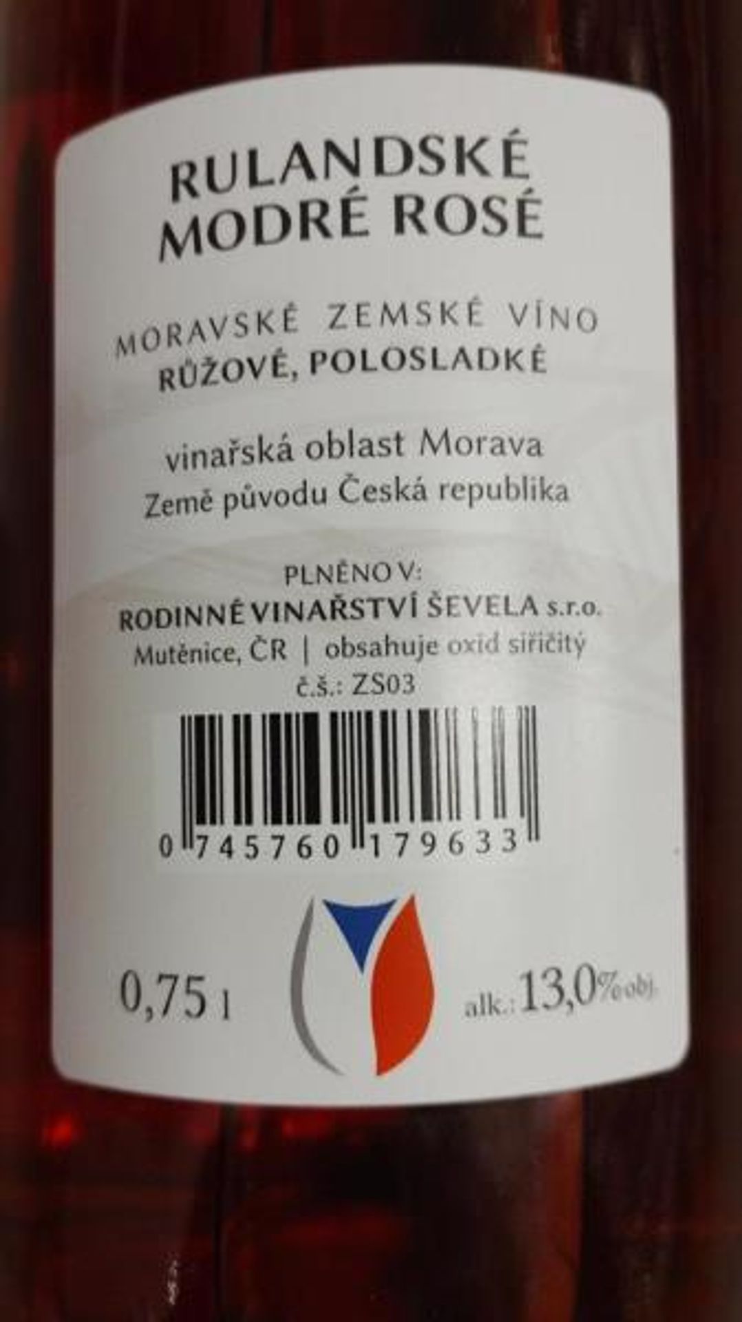 Závadné víno Rulandské modré rosé - Závadné potraviny odhalené SZPI (6/6)